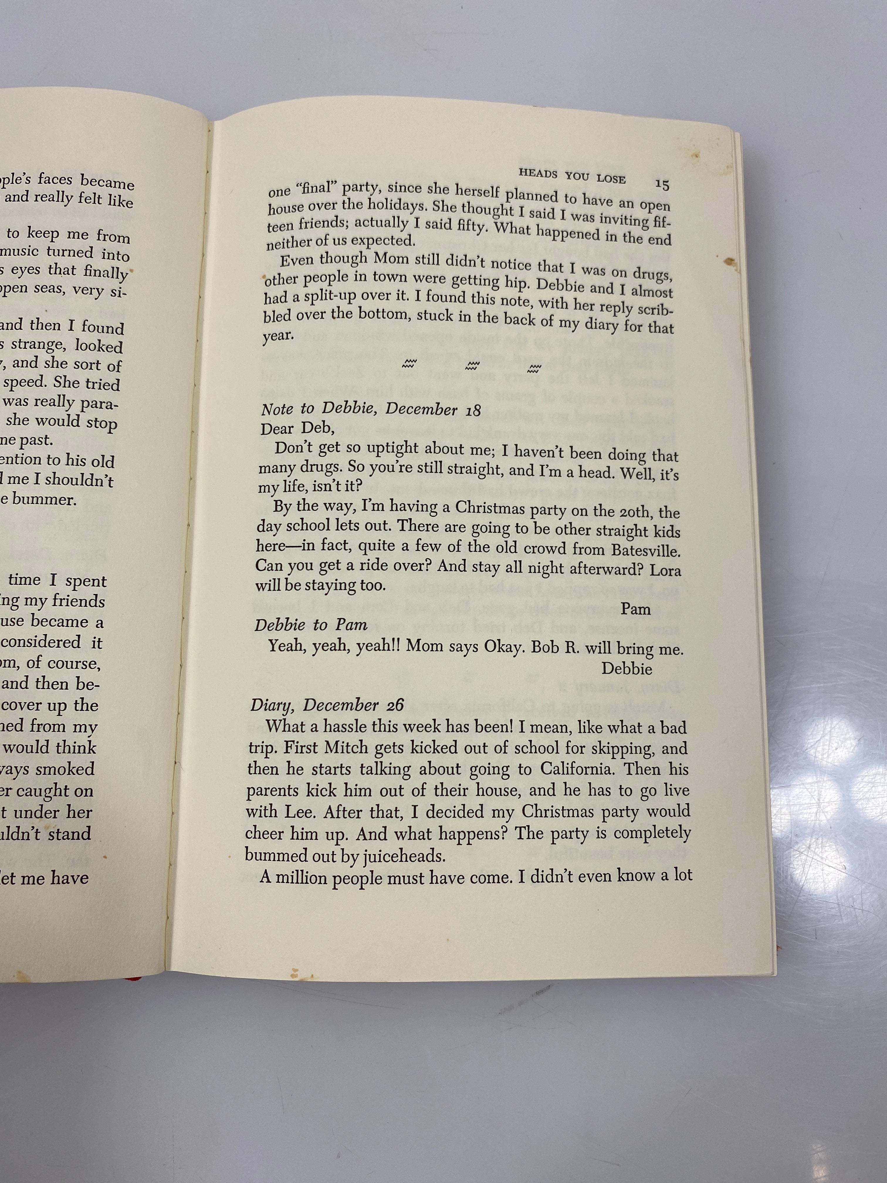 Heads You Loose by Pamela Hall Ex-library 1971 HC