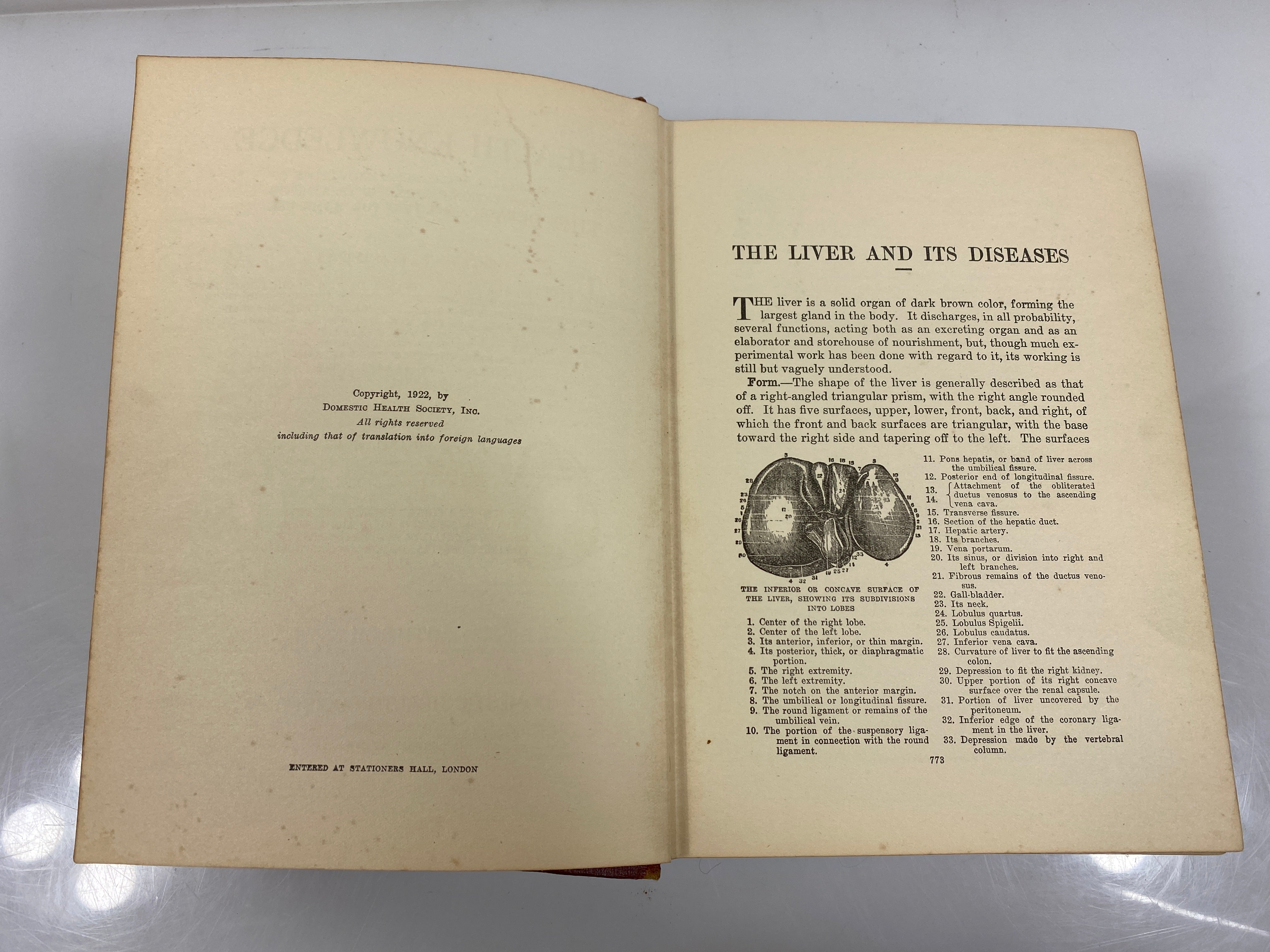 Health Knowledge Corish Vol. II Domestic Health Society 1922