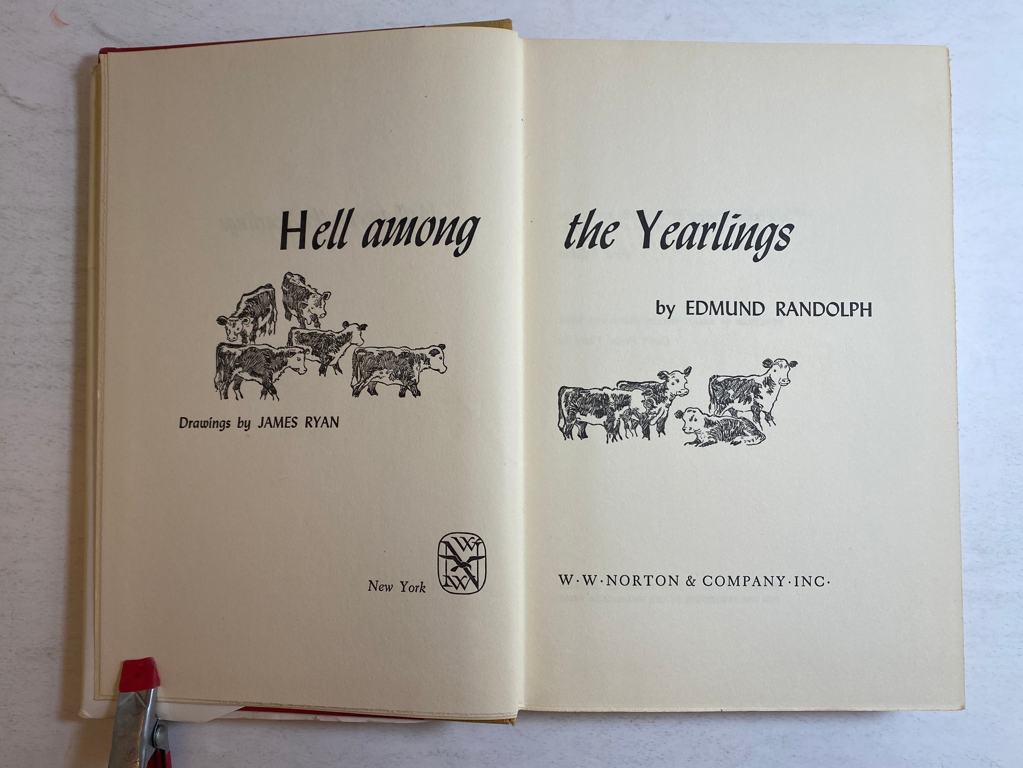Hell Among the Yearlings Edmund Randolph 1955 First Edition HCDJ