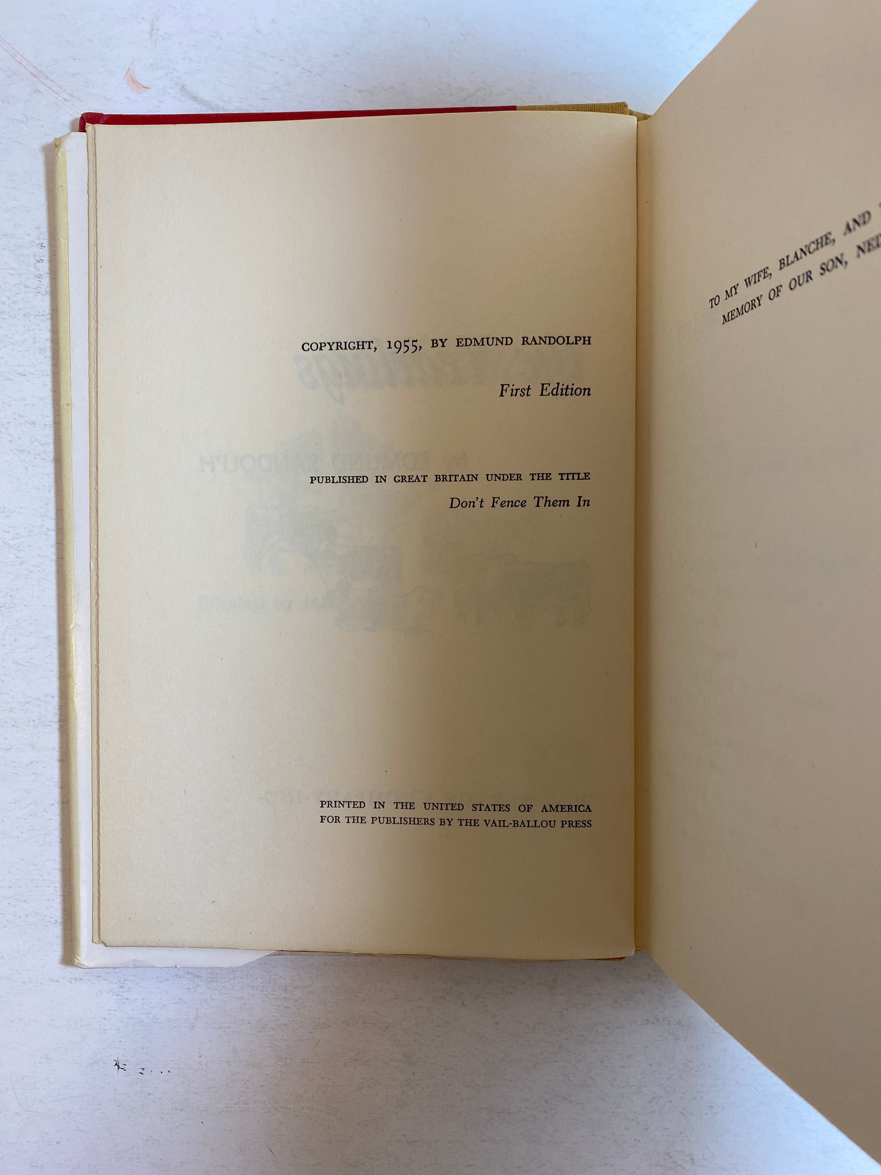 Hell Among the Yearlings Edmund Randolph 1955 First Edition HCDJ