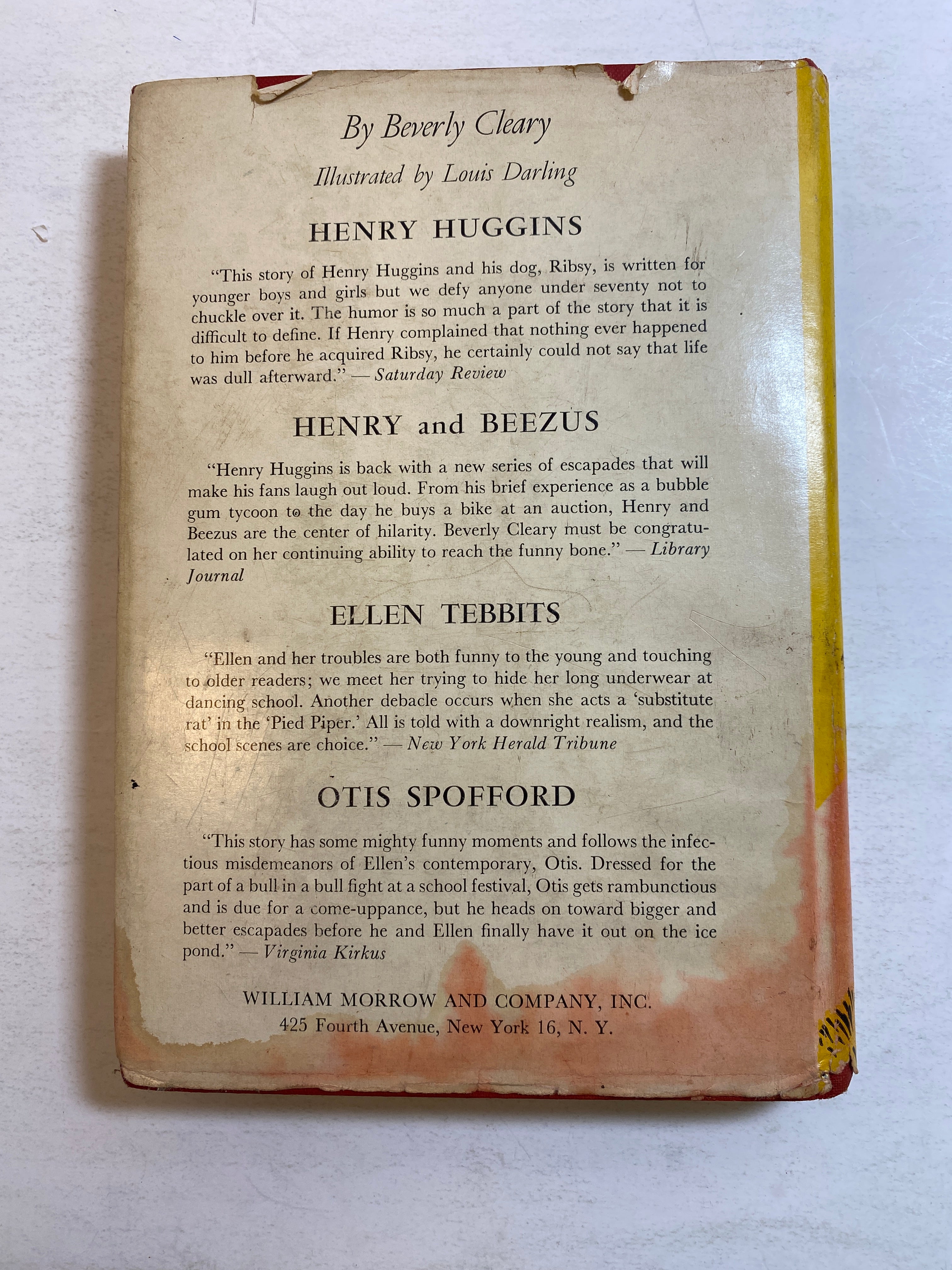 Henry and Ribsy Beverly Cleary 1954 HCDJ