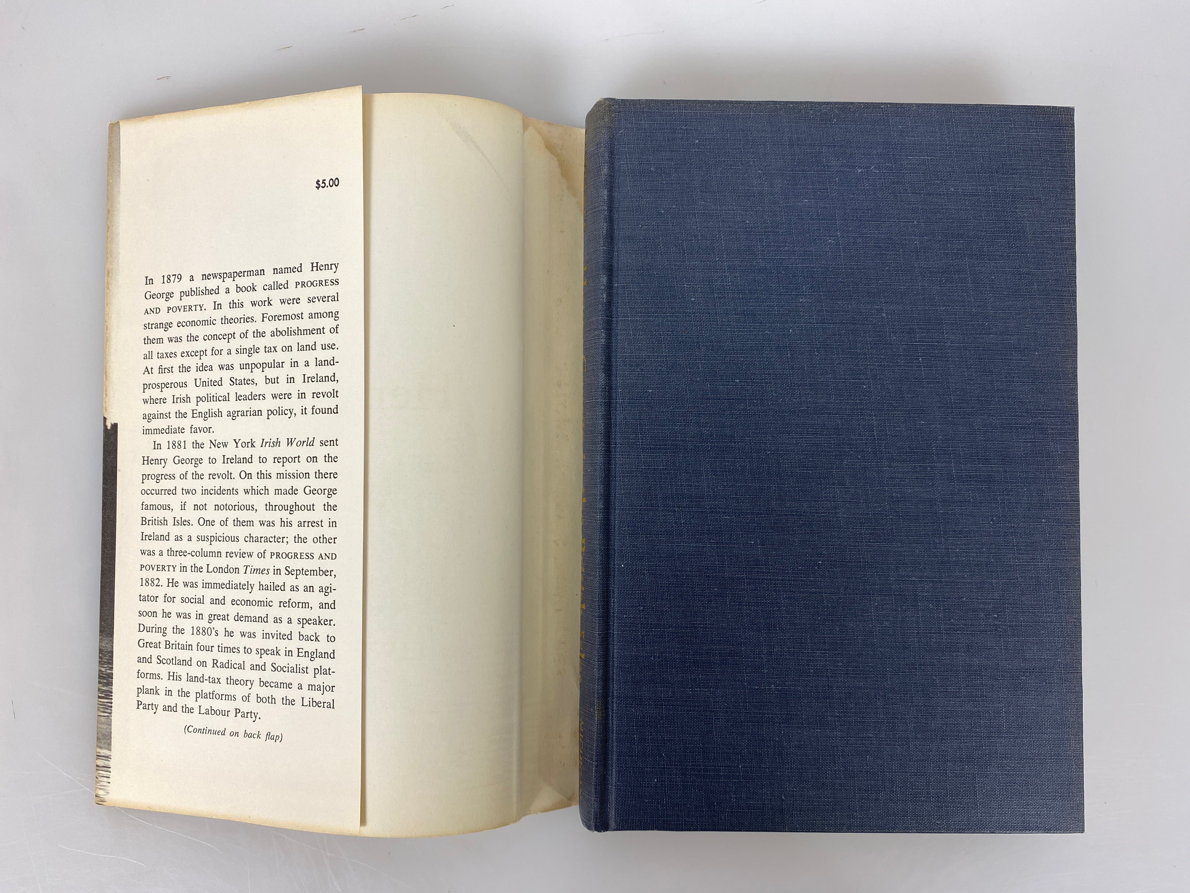 Henry George in the British Isles by Elwood Lawrence 1957 HC DJ