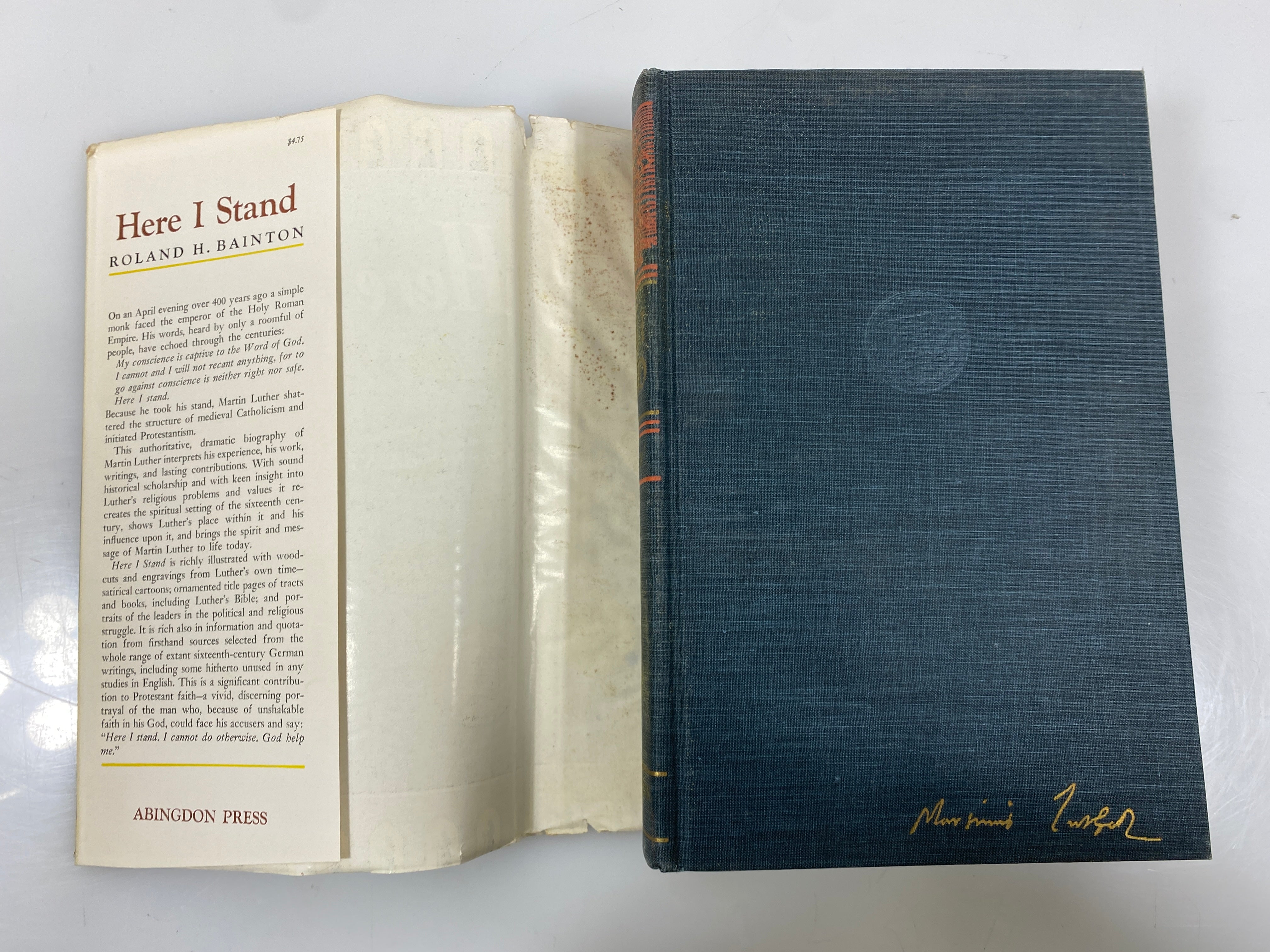 Here I Stand By Bainton Abingdon Press 1950 HCDJ