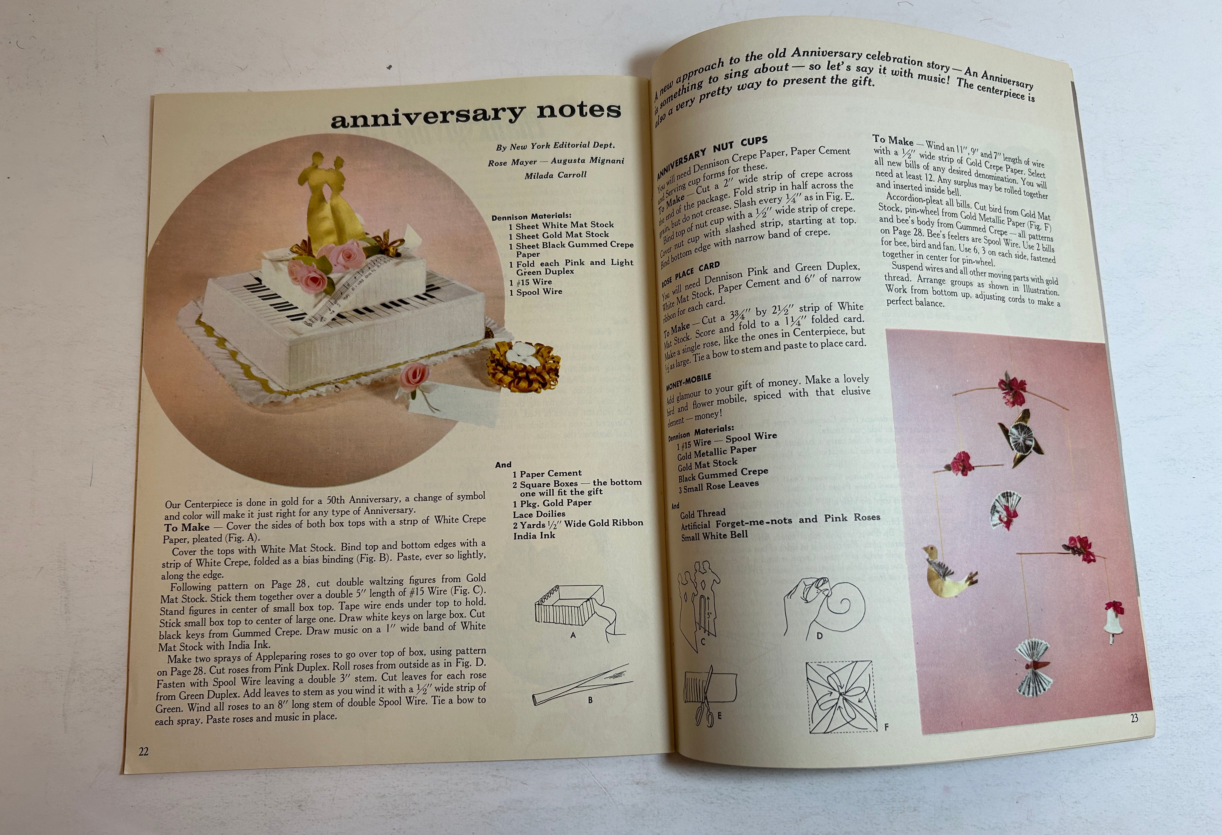Here's An Idea Dennison Book of Crafts Party Decoration 1956 For Autumn