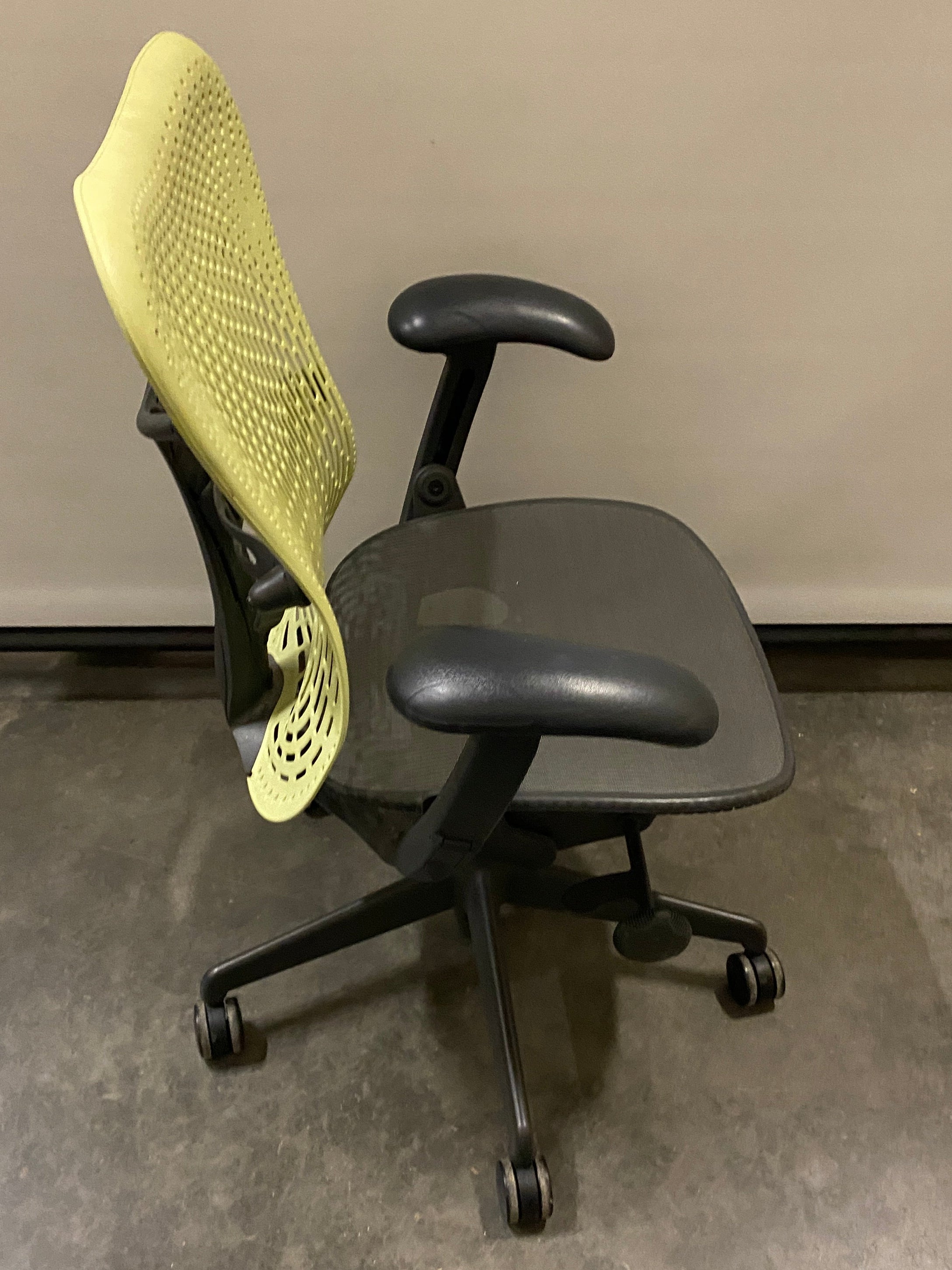 Herman Miller Light Green and Grey Mirra Ergonomic Office Chair
