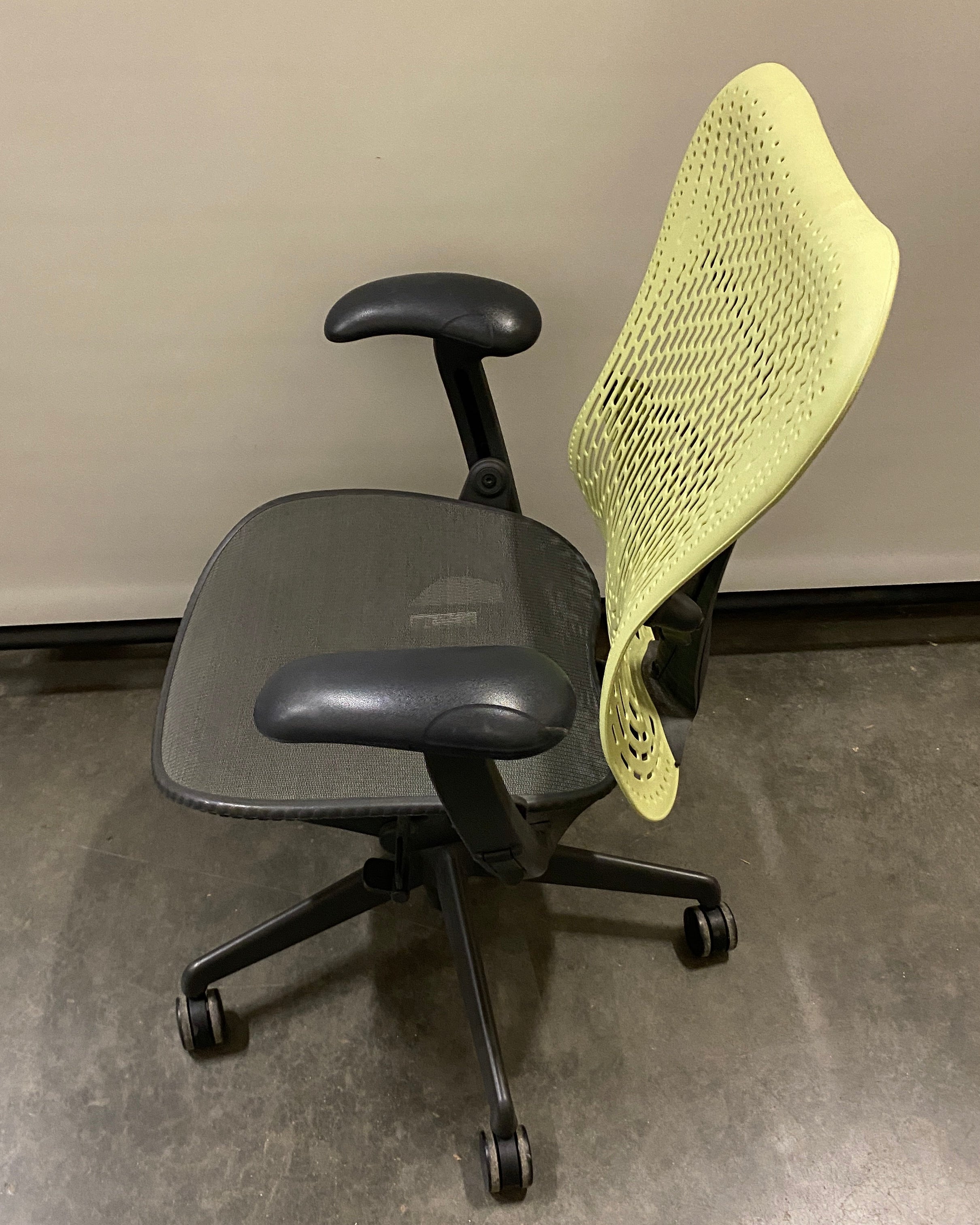 Herman Miller Light Green and Grey Mirra Ergonomic Office Chair