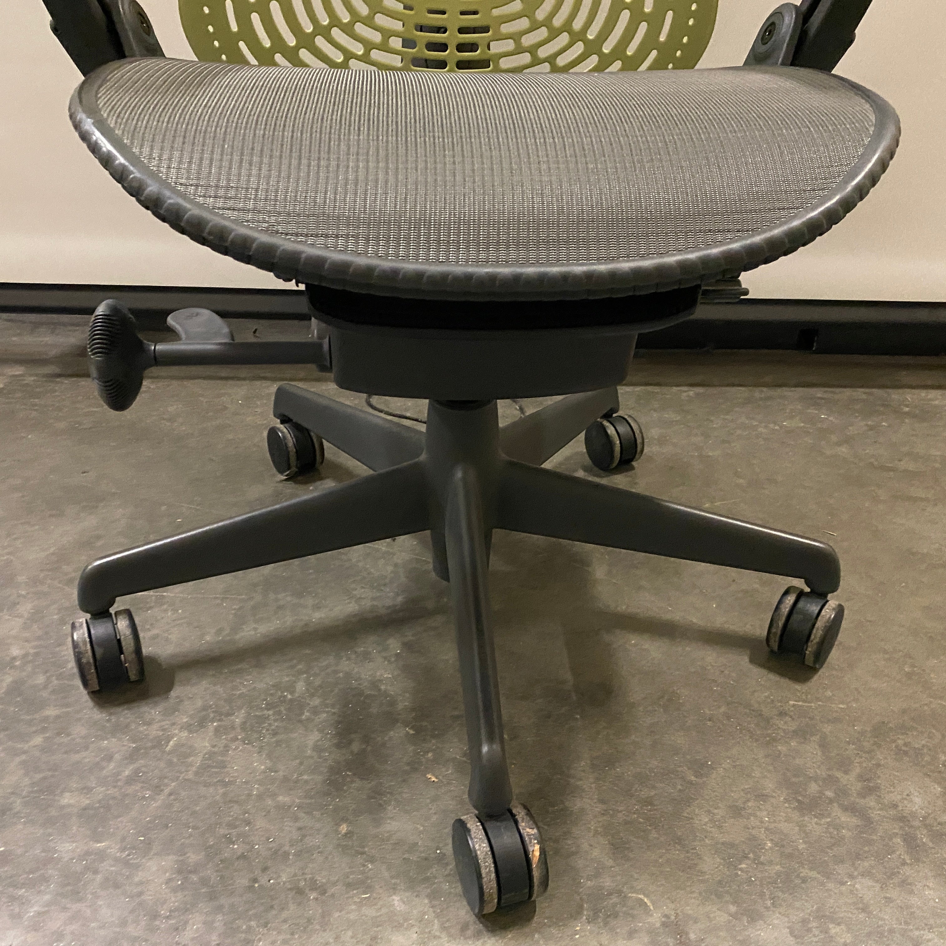 Herman Miller Light Green and Grey Mirra Ergonomic Office Chair