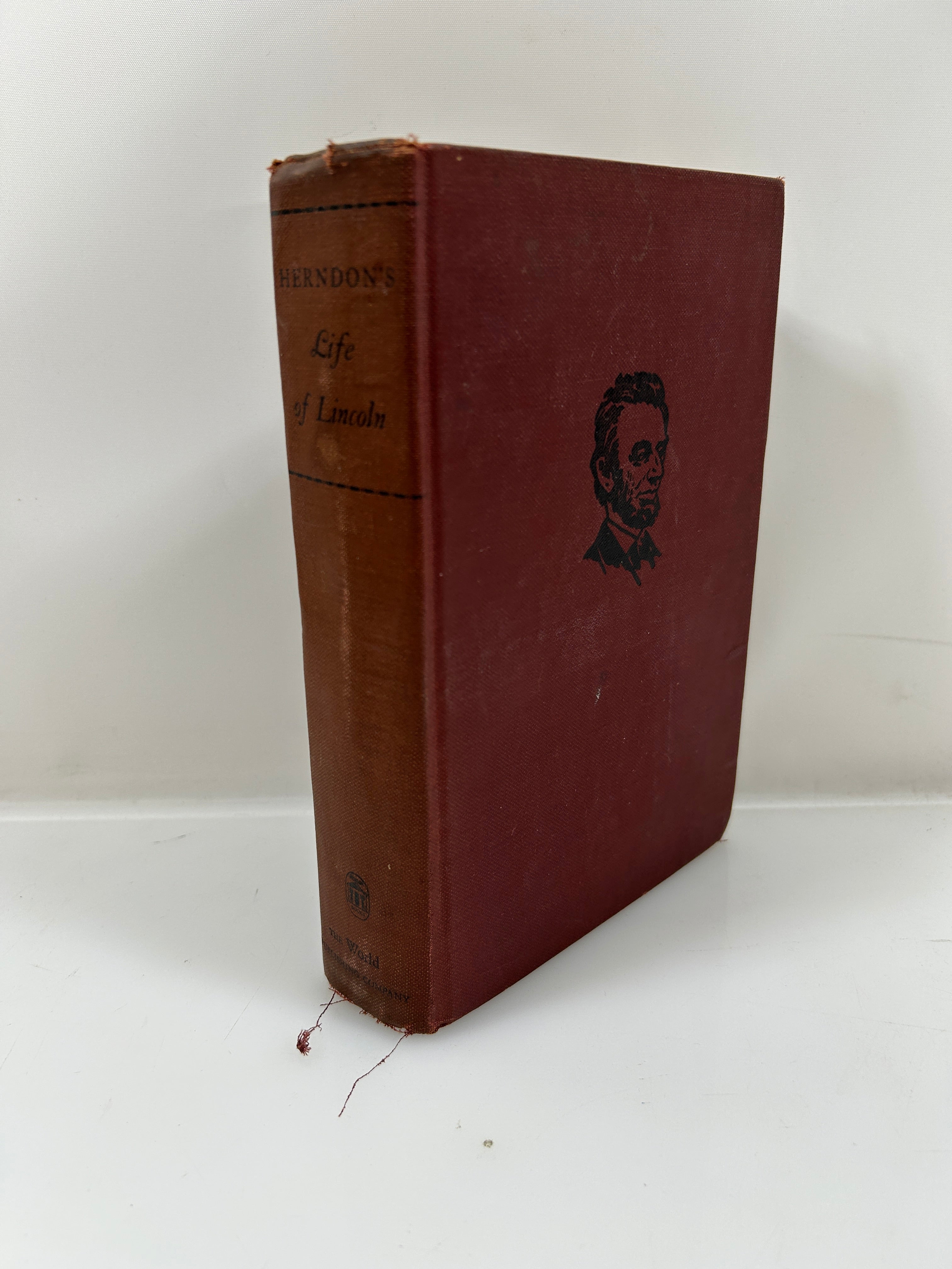 Herndon's Life of Lincoln 1943 First Edition Second Printing HC