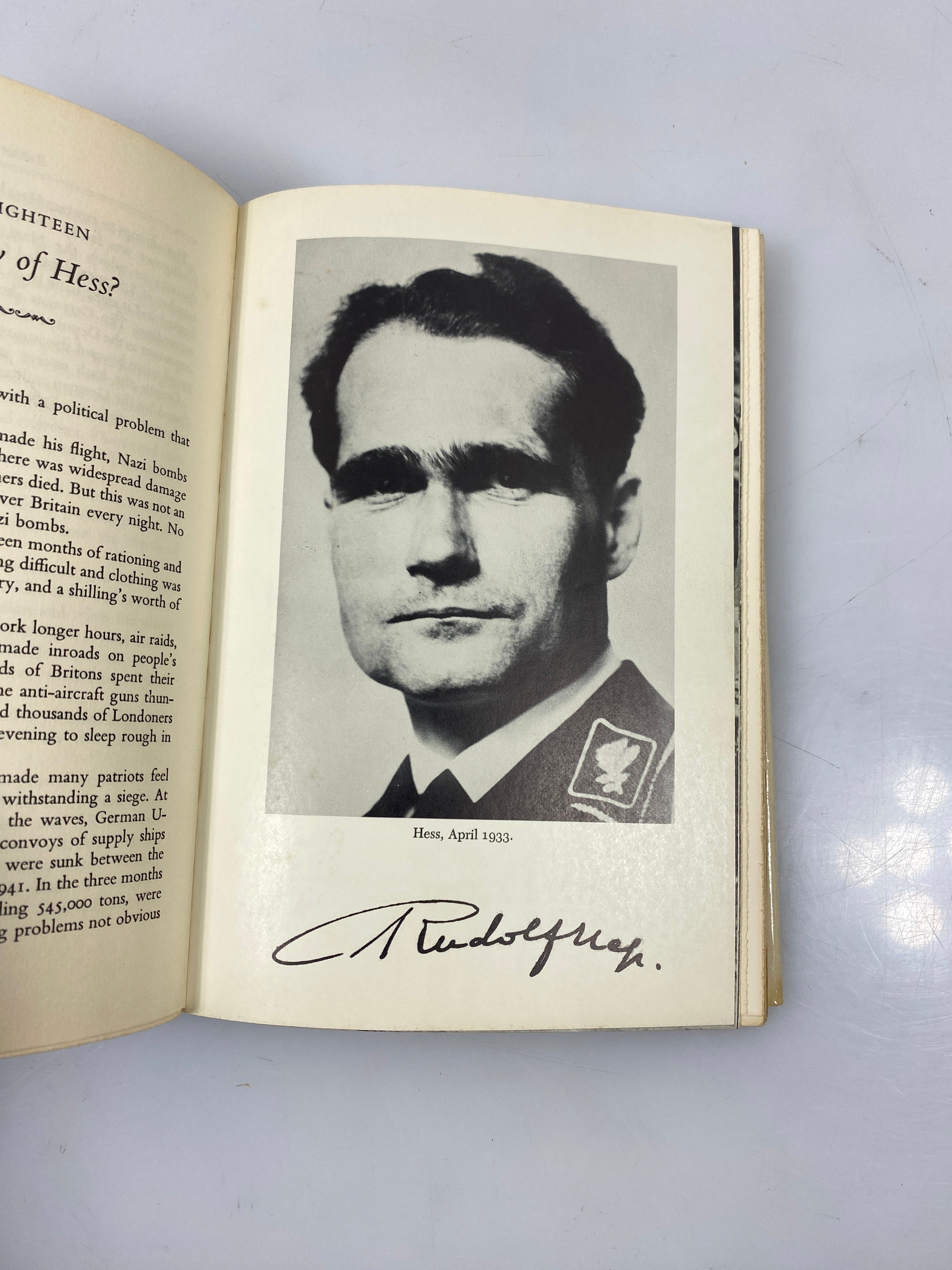 Hess the Man and His Mission by Hutton 1971 1st American Ed. HCDJ