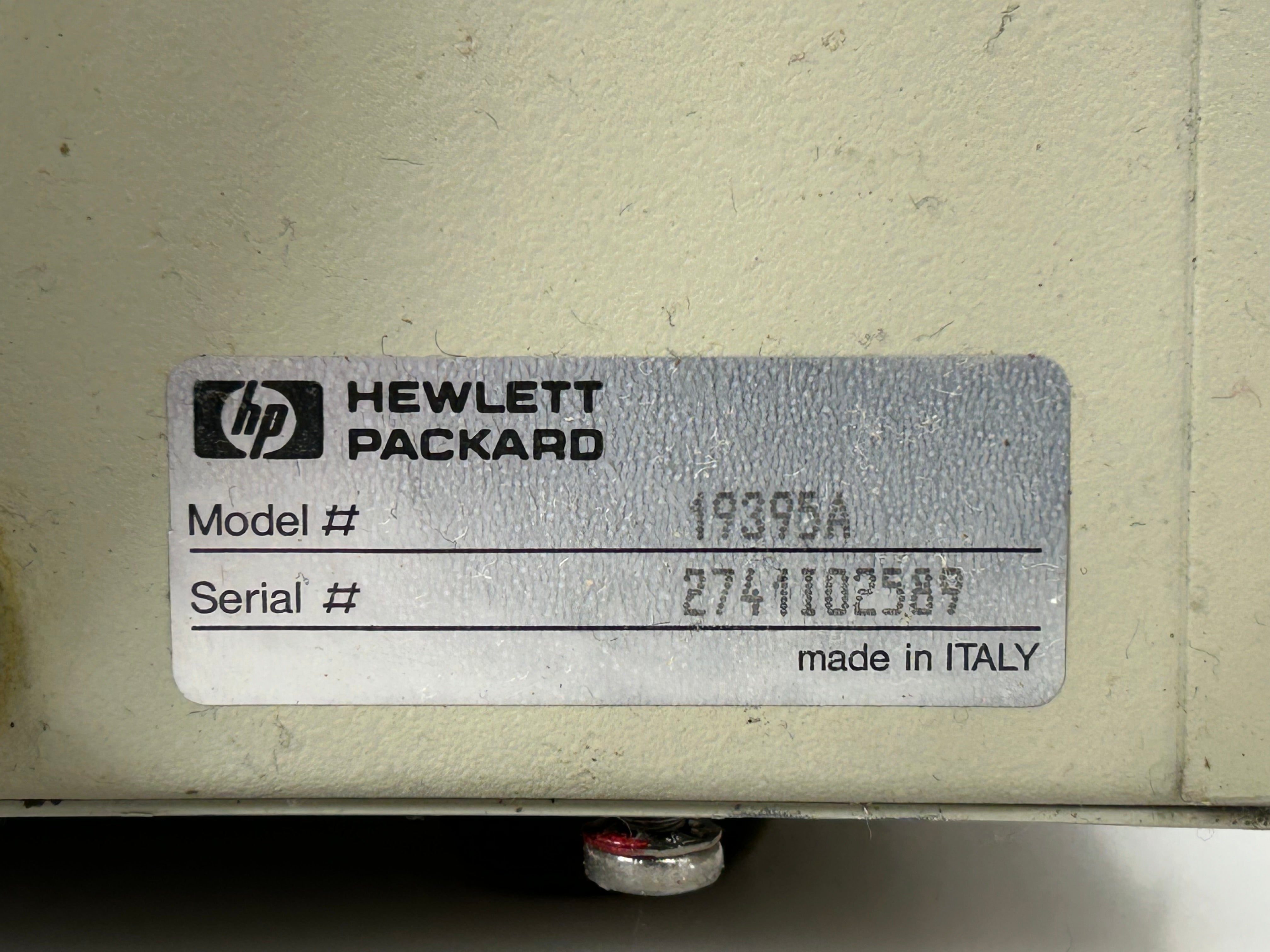 Hewlett Packard 19395A Headspace Sampler *Untested*
