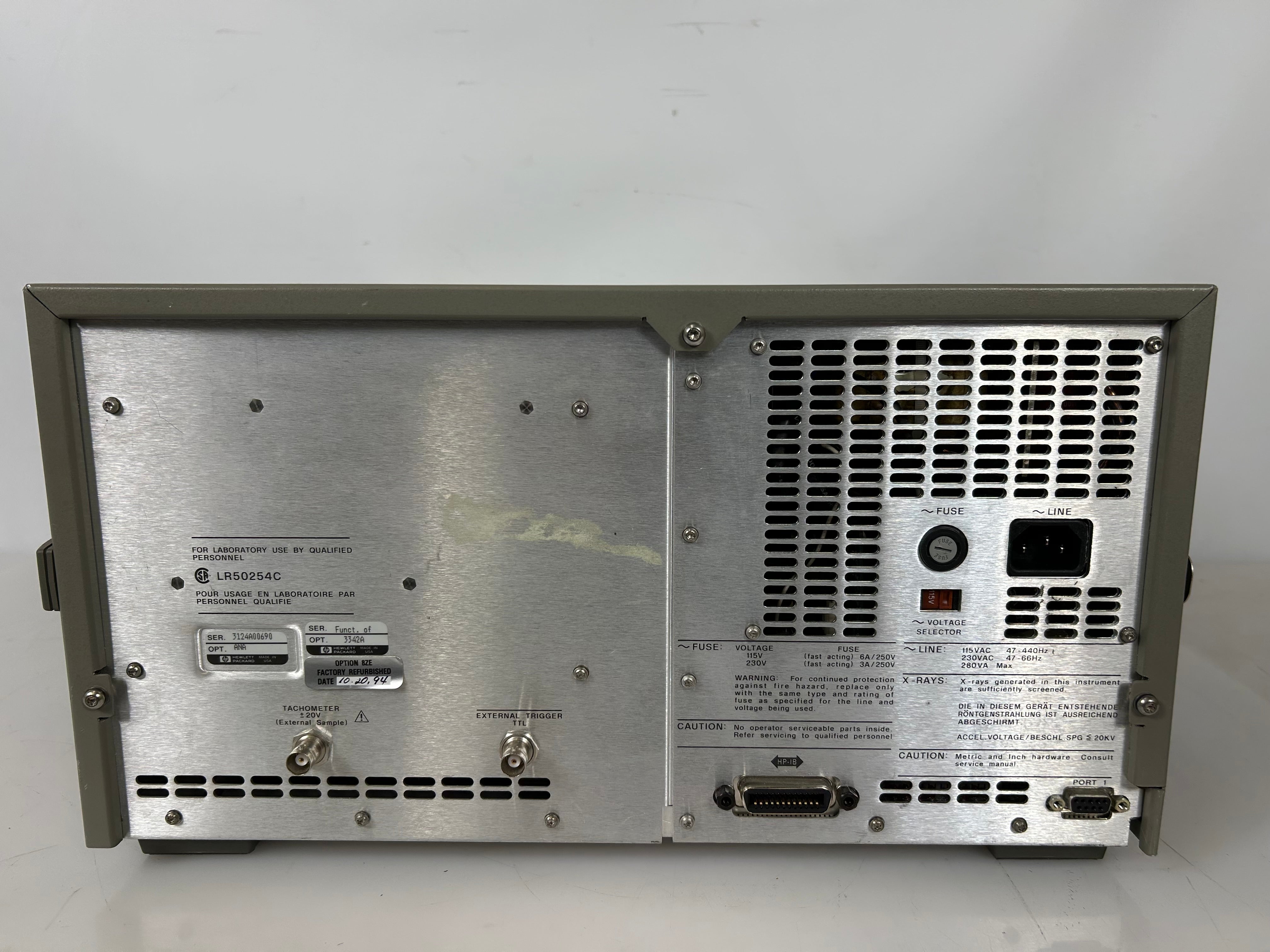 Hewlett Packard 35665A Dynamic Signal Analyzer *Untested*
