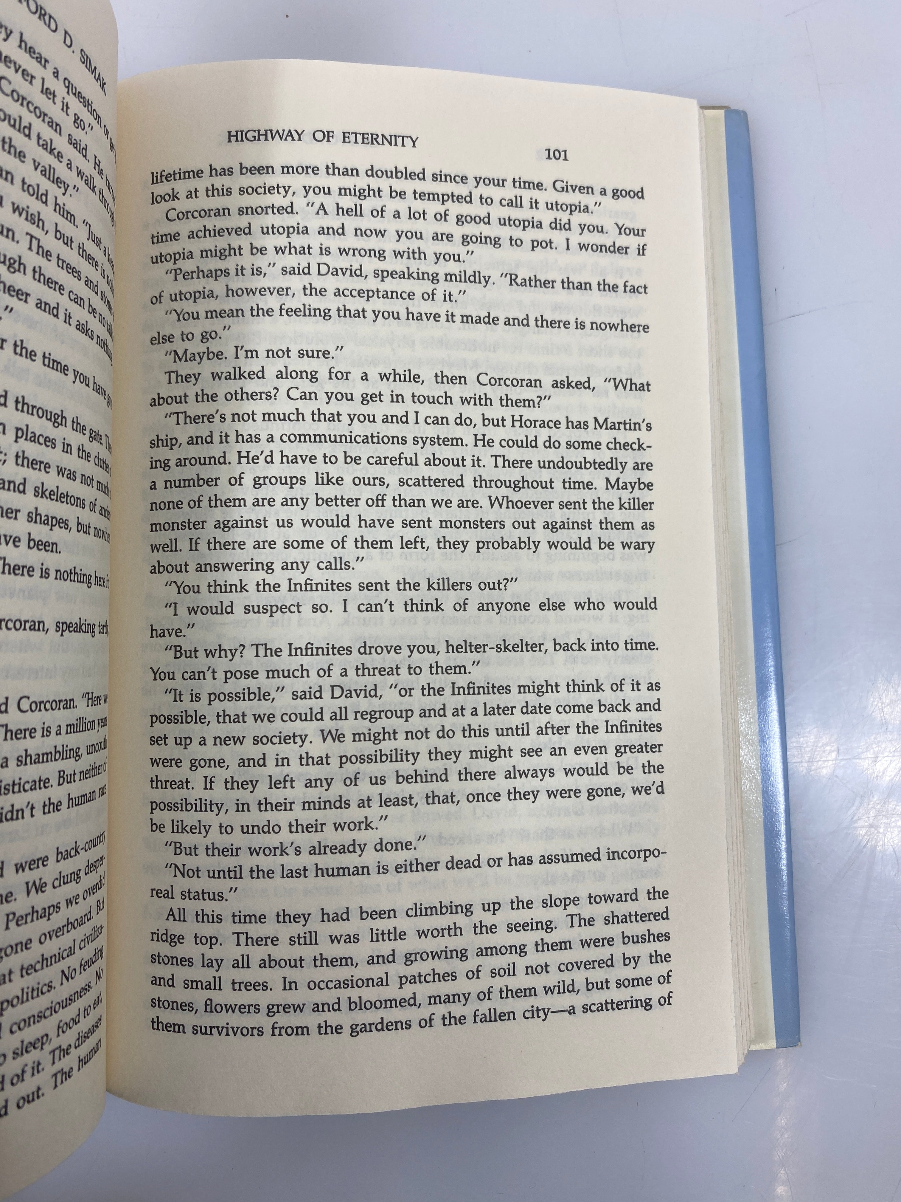 Highway of Eternity by Simak Del Rey Book 1986 HCDJ