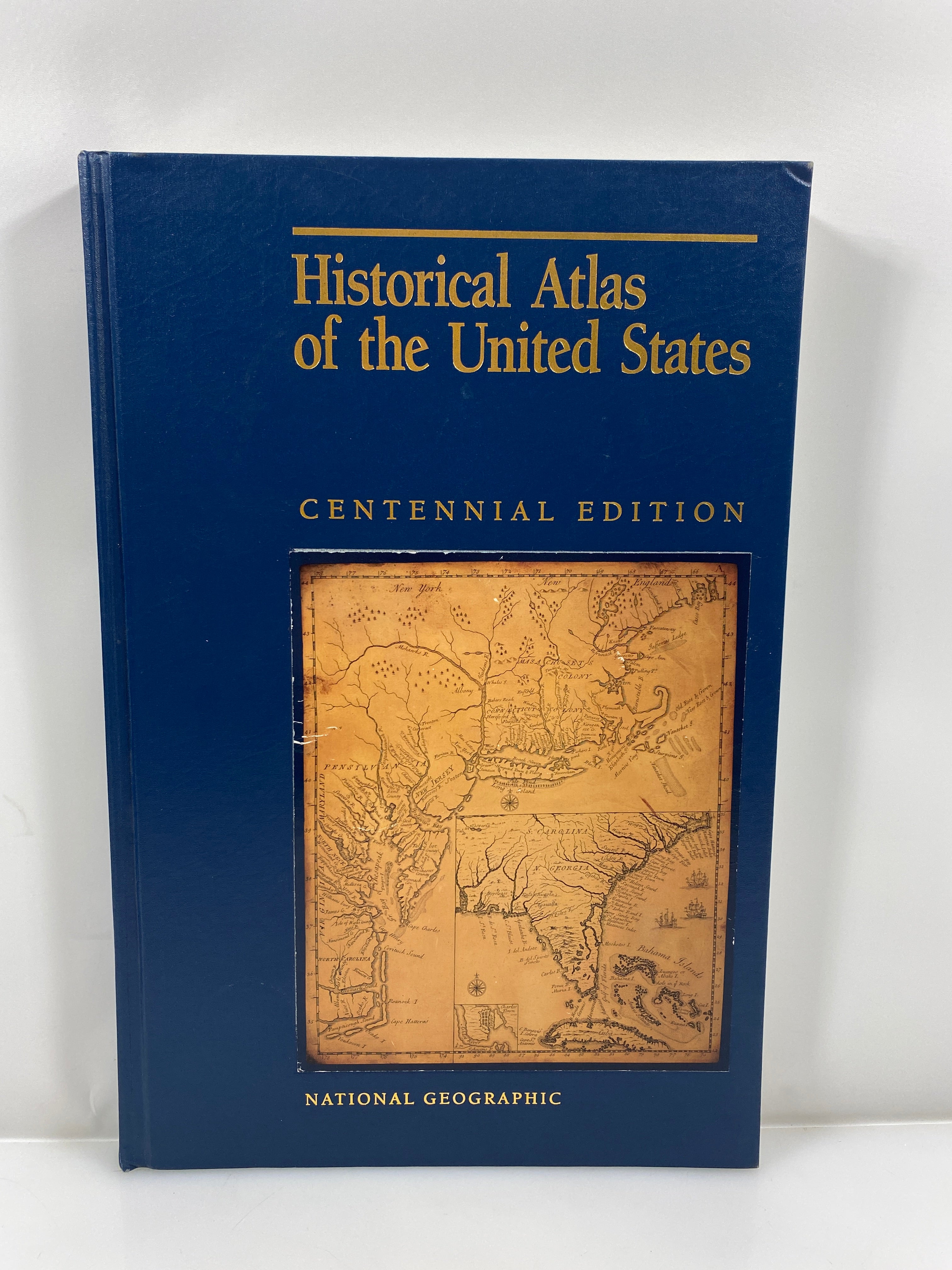 Historical Atlas of the United States National Geographic 1988 HC