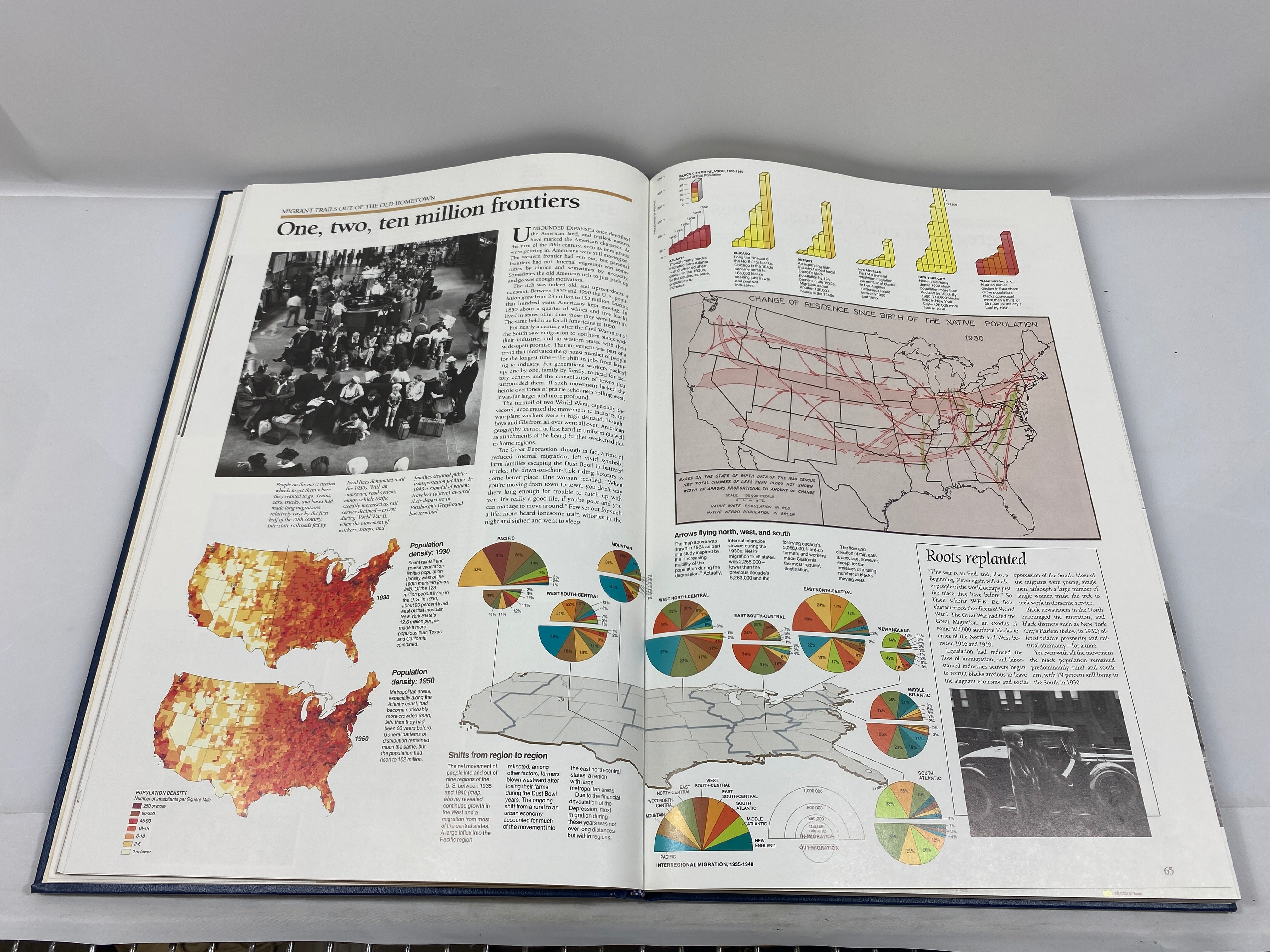Historical Atlas of the United States National Geographic 1988 HC Slipcase