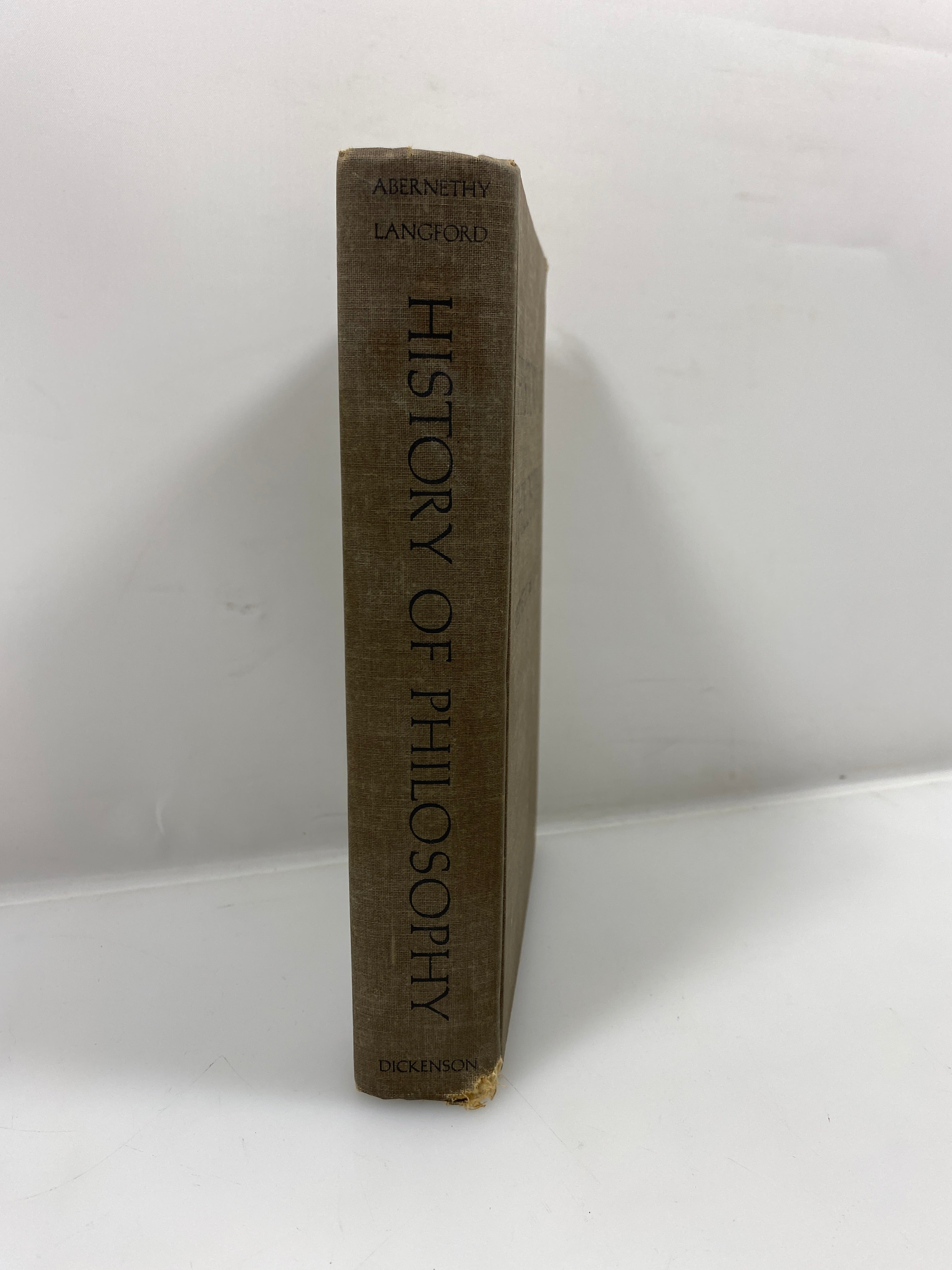 History of Philosophy Abernethy/Langford 3rd Print 1967 HC