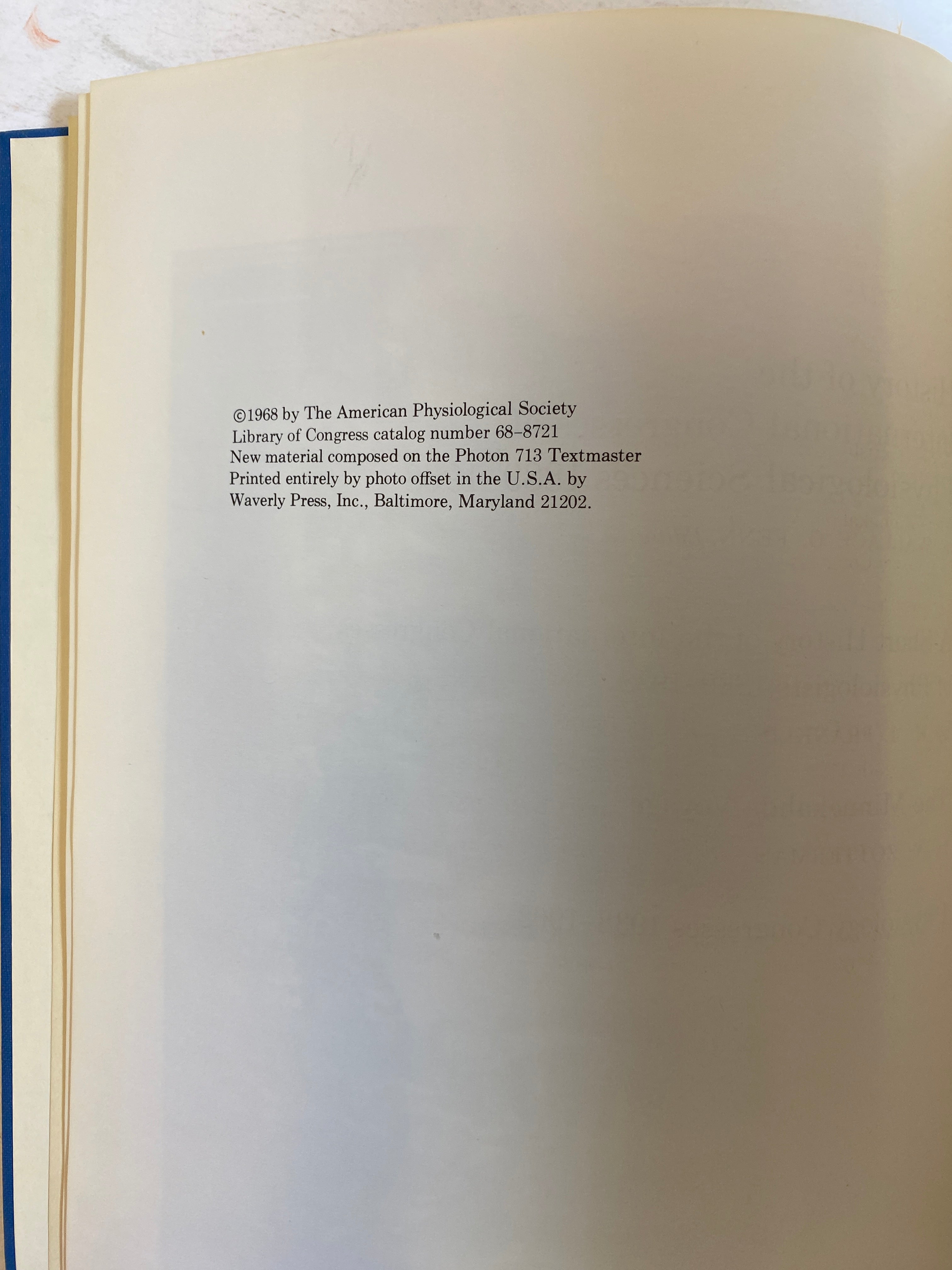 History of the International Congresses of Physiology 1889-1968 HC