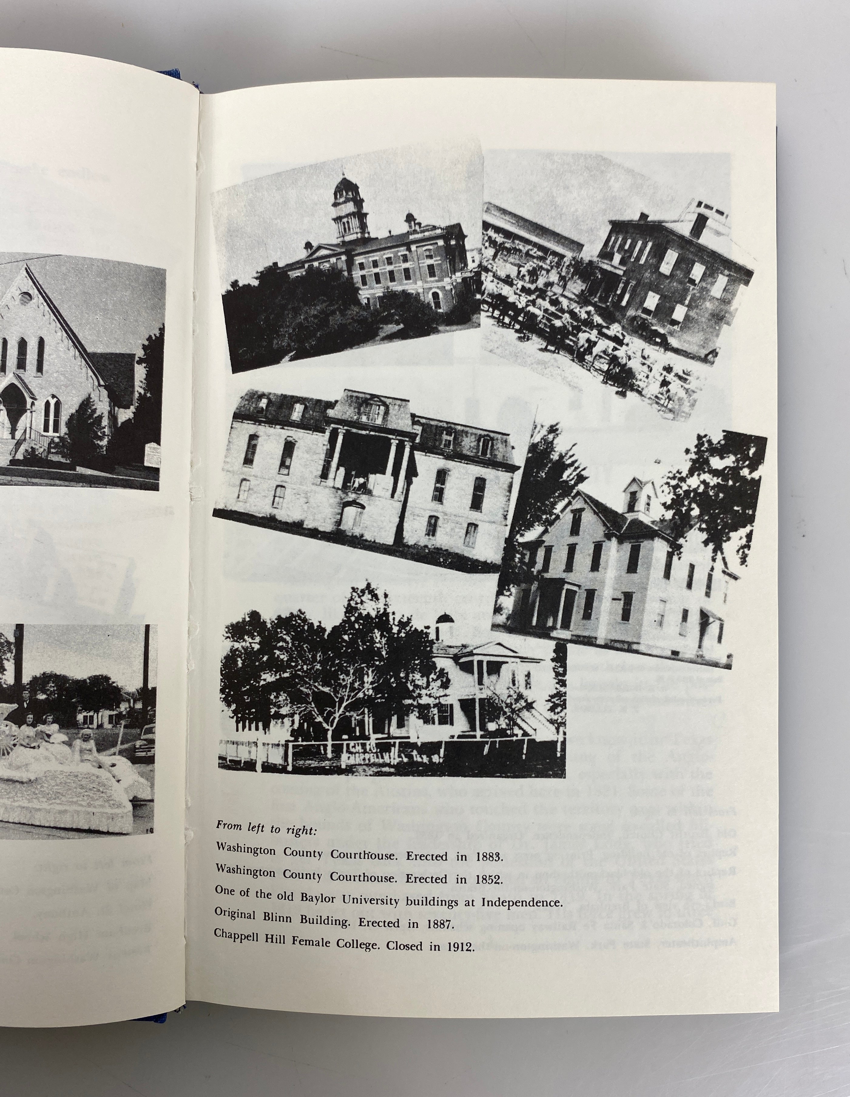 History of Washington County Texas by Charles Schmidt 1949 Vintage HC