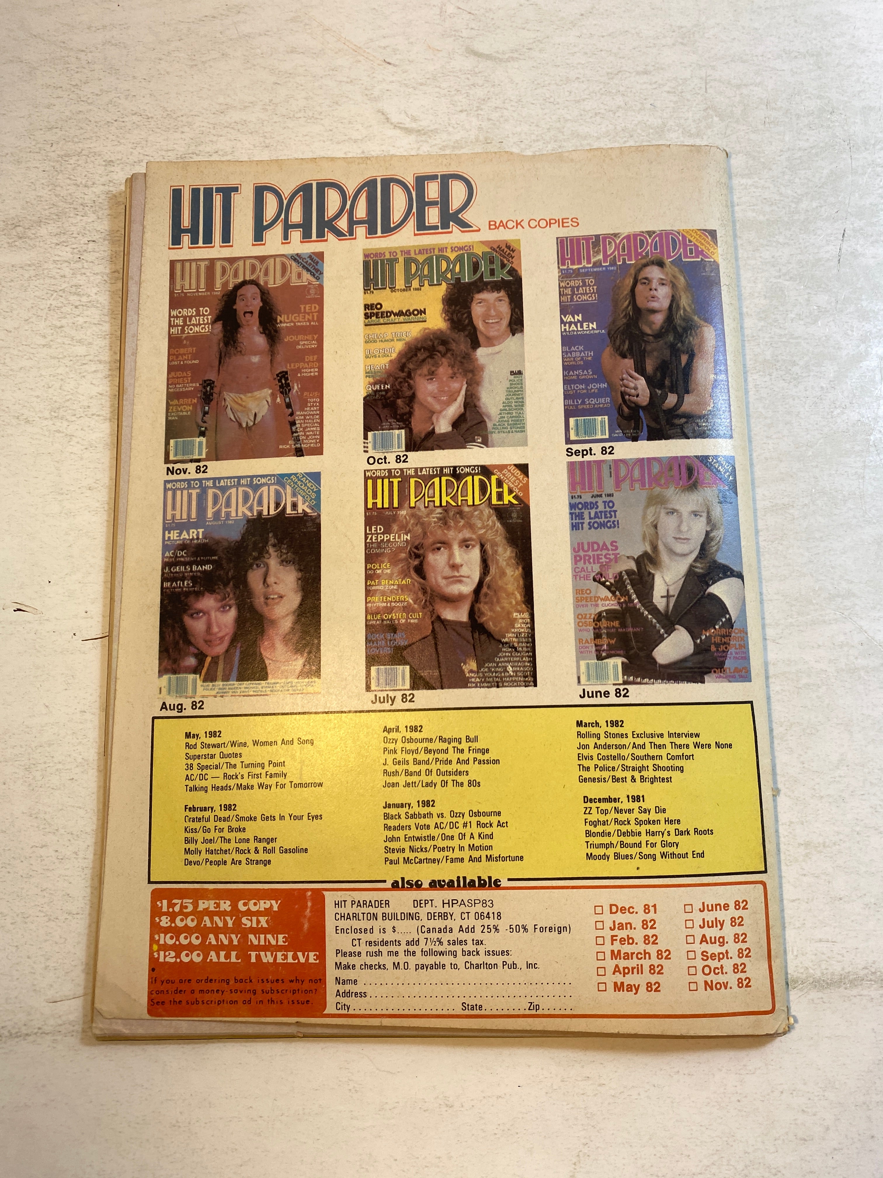 Hit Parader Annual Spring 1983 Ozzy Osbourne