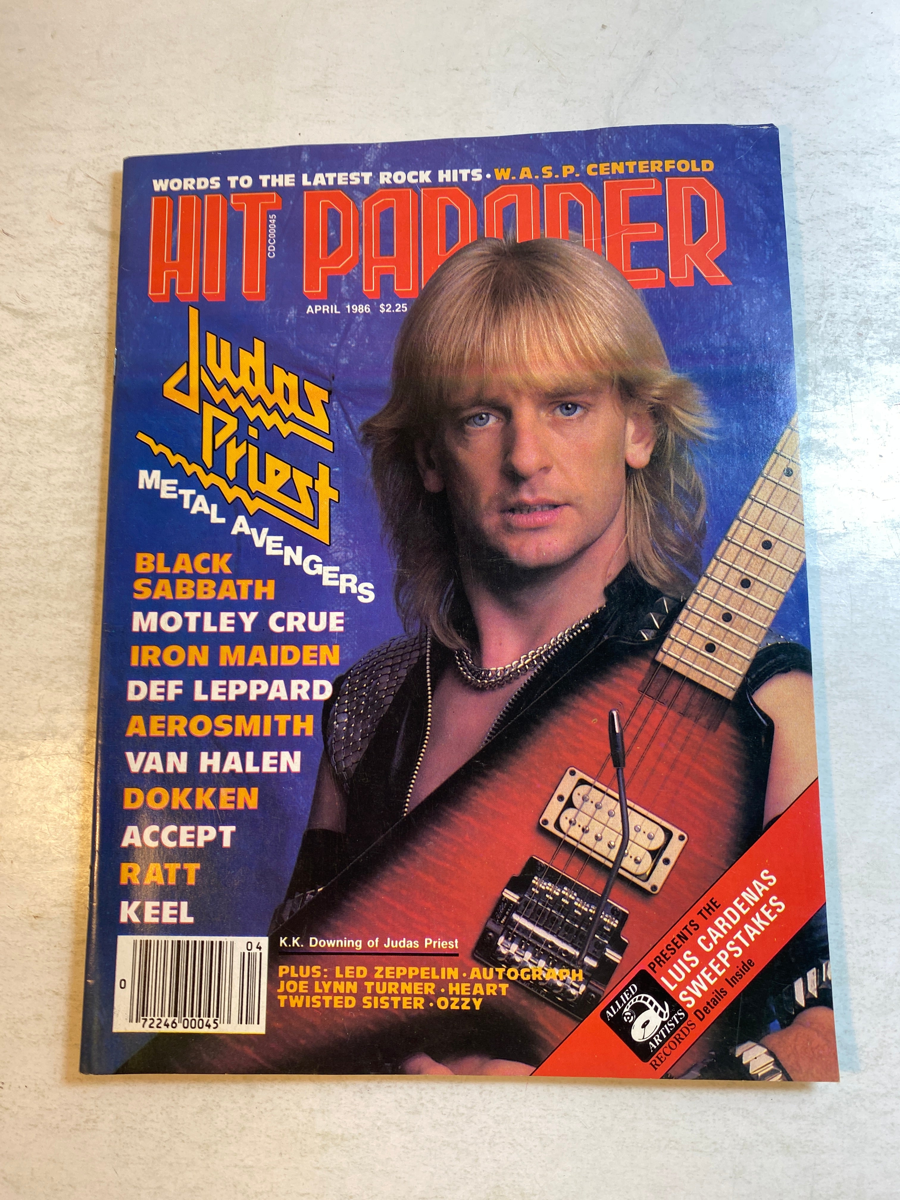 Hit Parader April 1986 Judas Priest