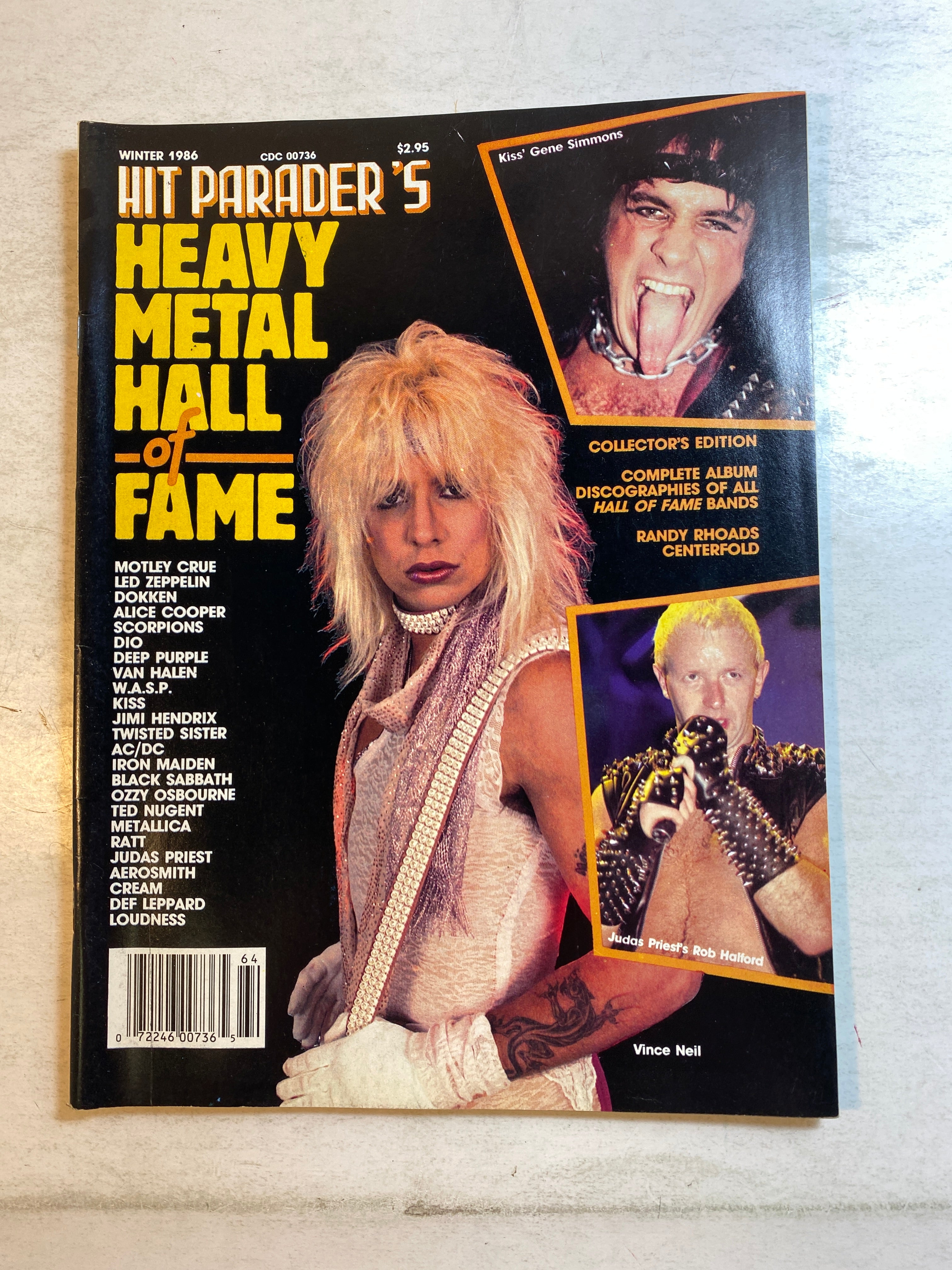 Hit Parader Heavy Metal Hall of Fame Winter 1986 Motley Crue