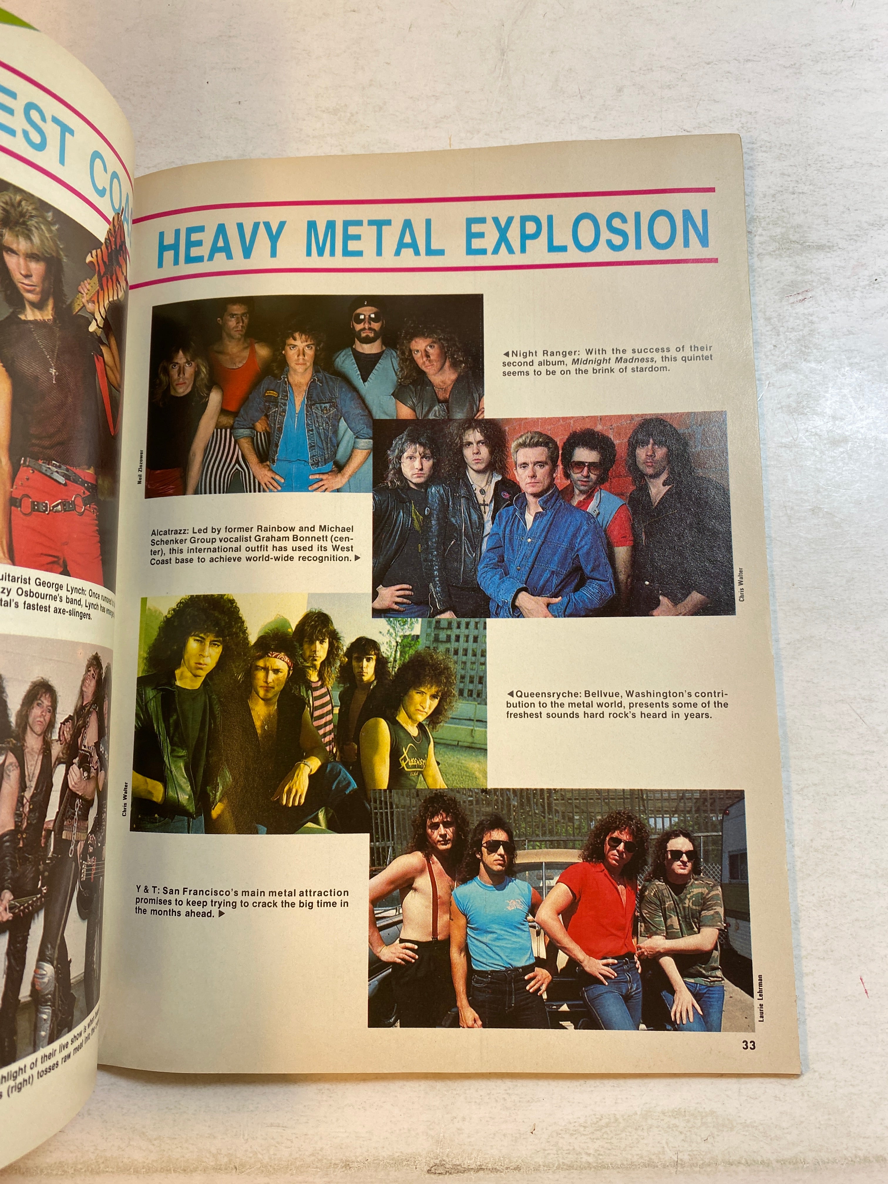 Hit Parader Heavy Metal Hot Shots Magazine Fall 1984