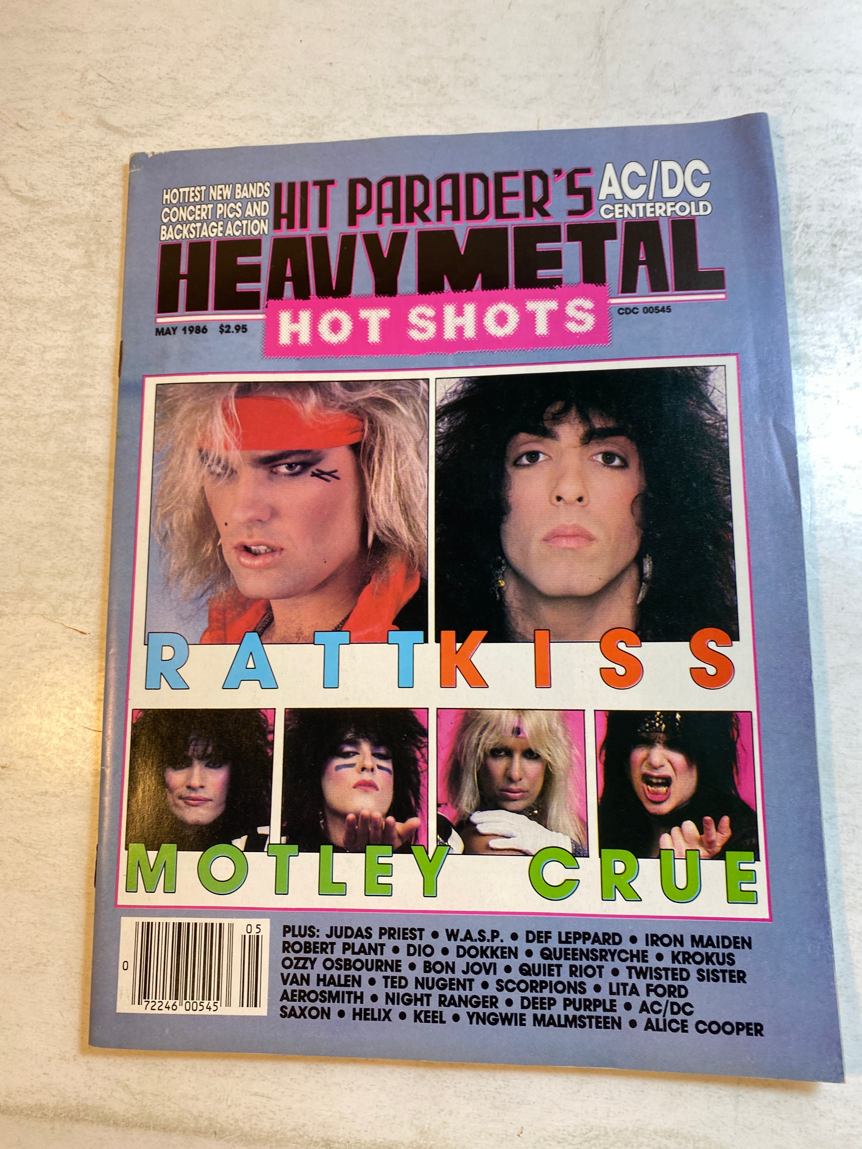 Hit Parader Heavy Metal Hotshots May 1986