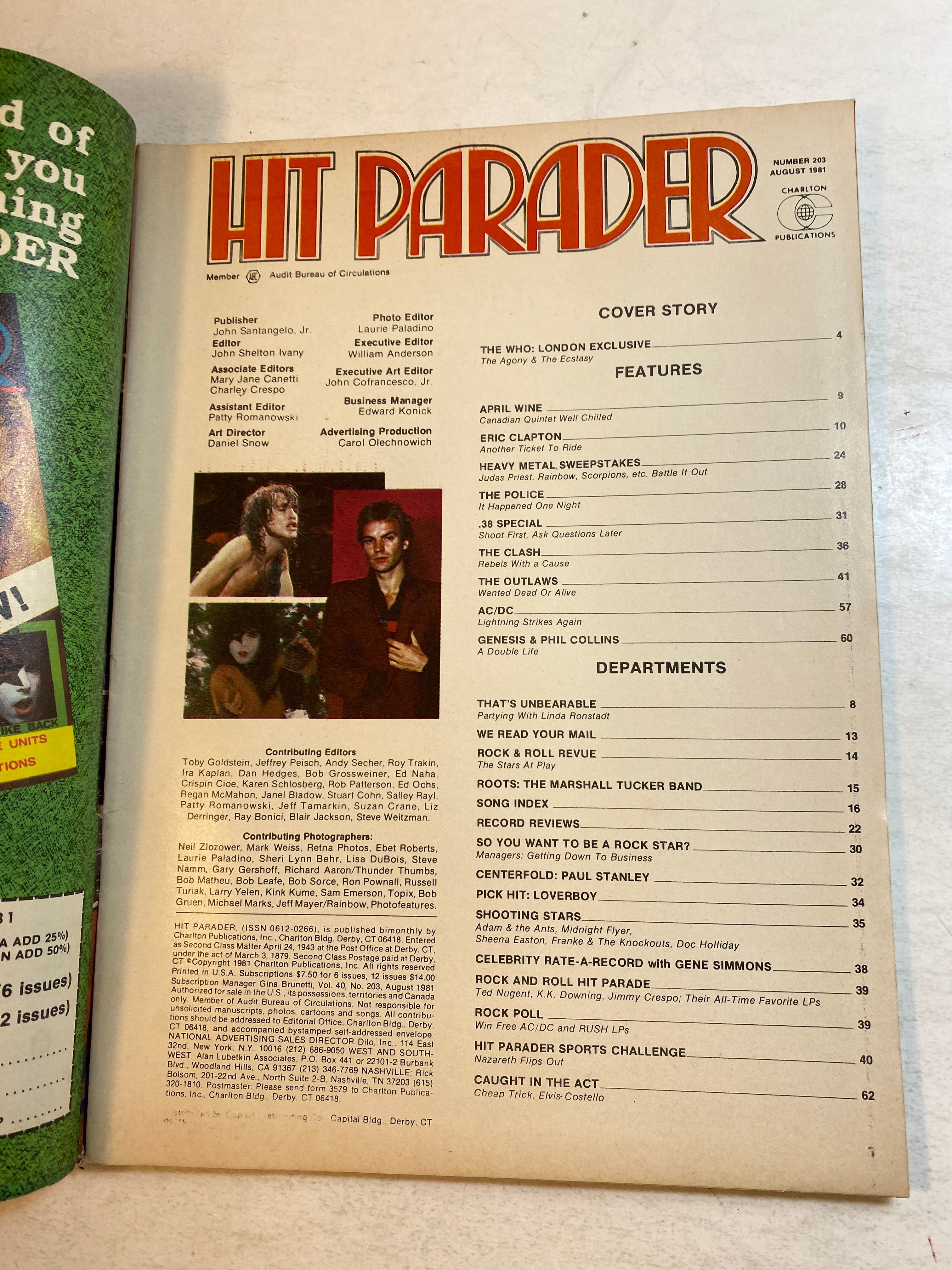 Hit Parader Magazine August 1981 The Who
