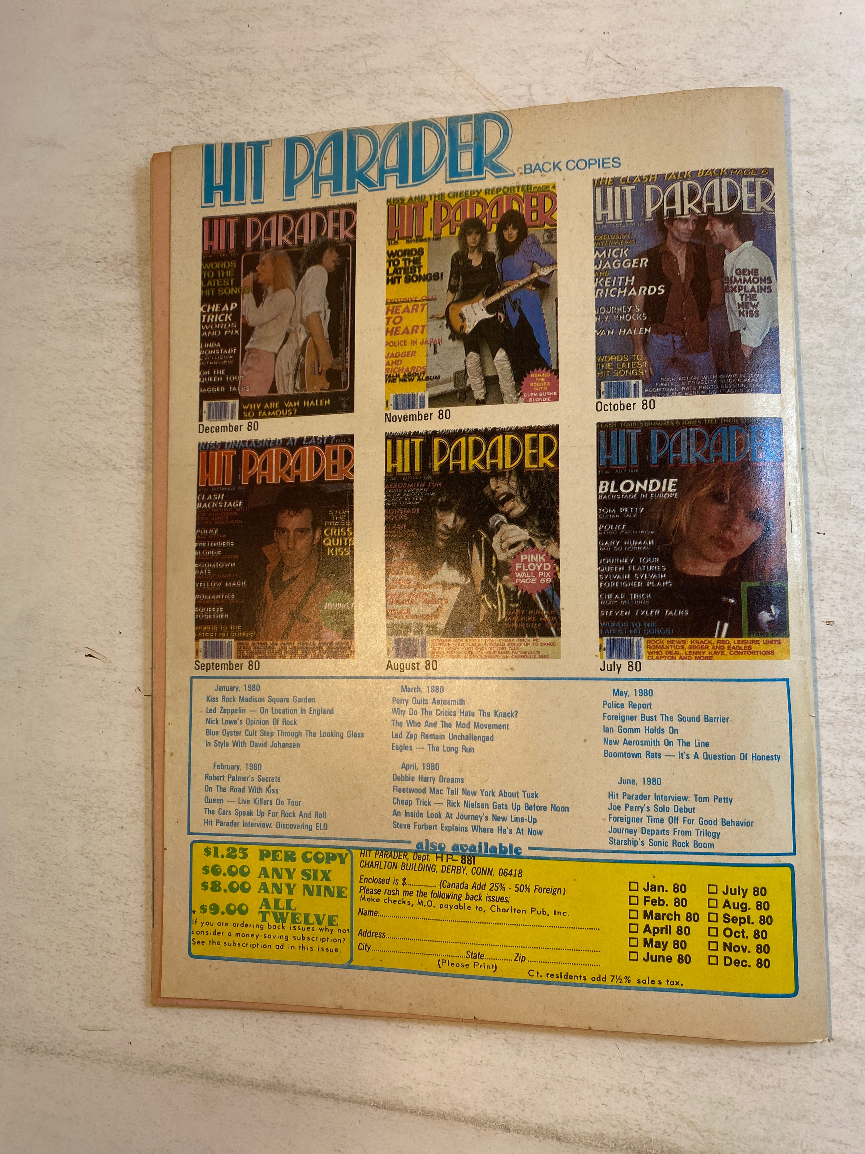 Hit Parader Magazine August 1981 The Who