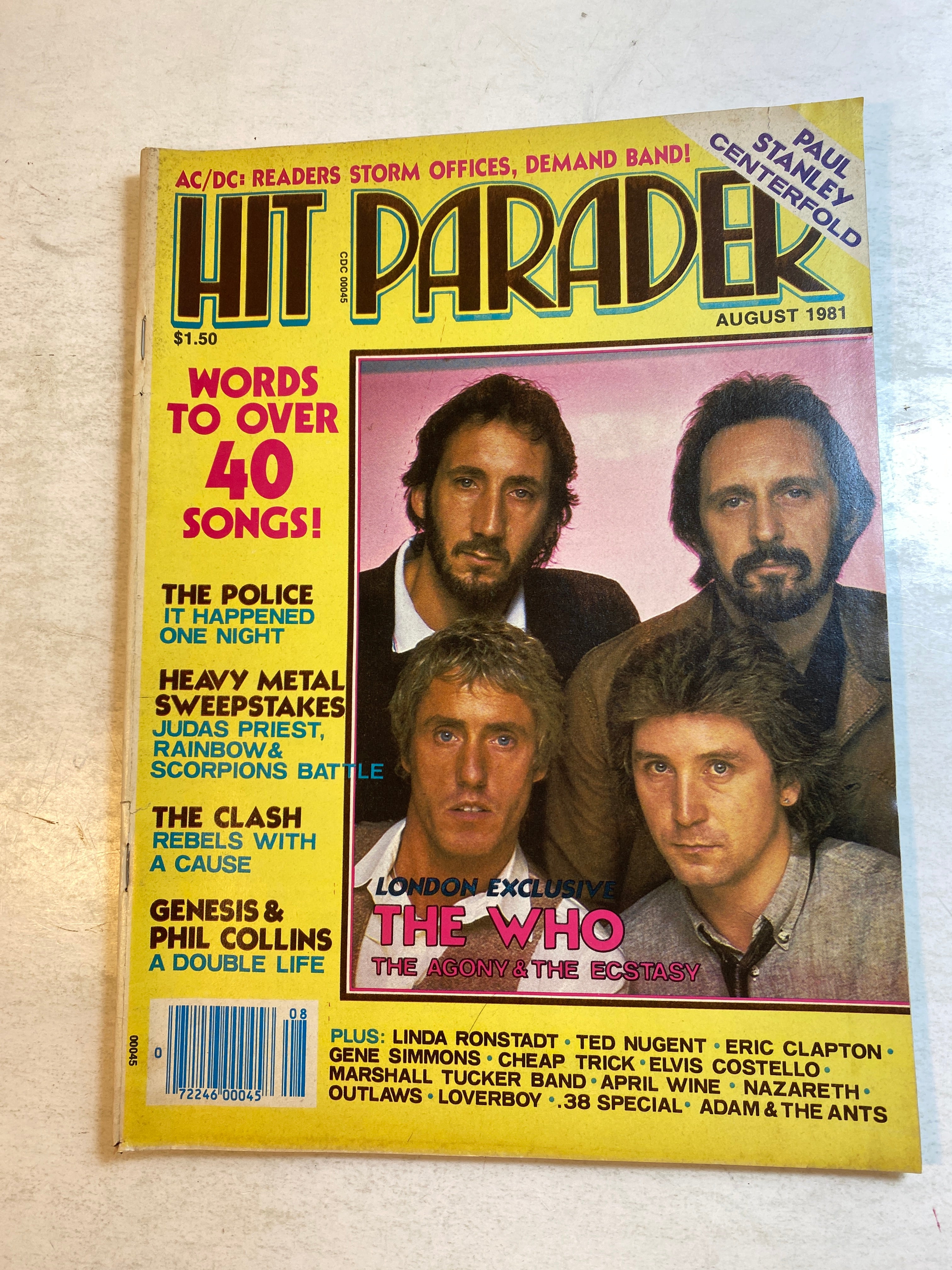 Hit Parader Magazine August 1981 The Who