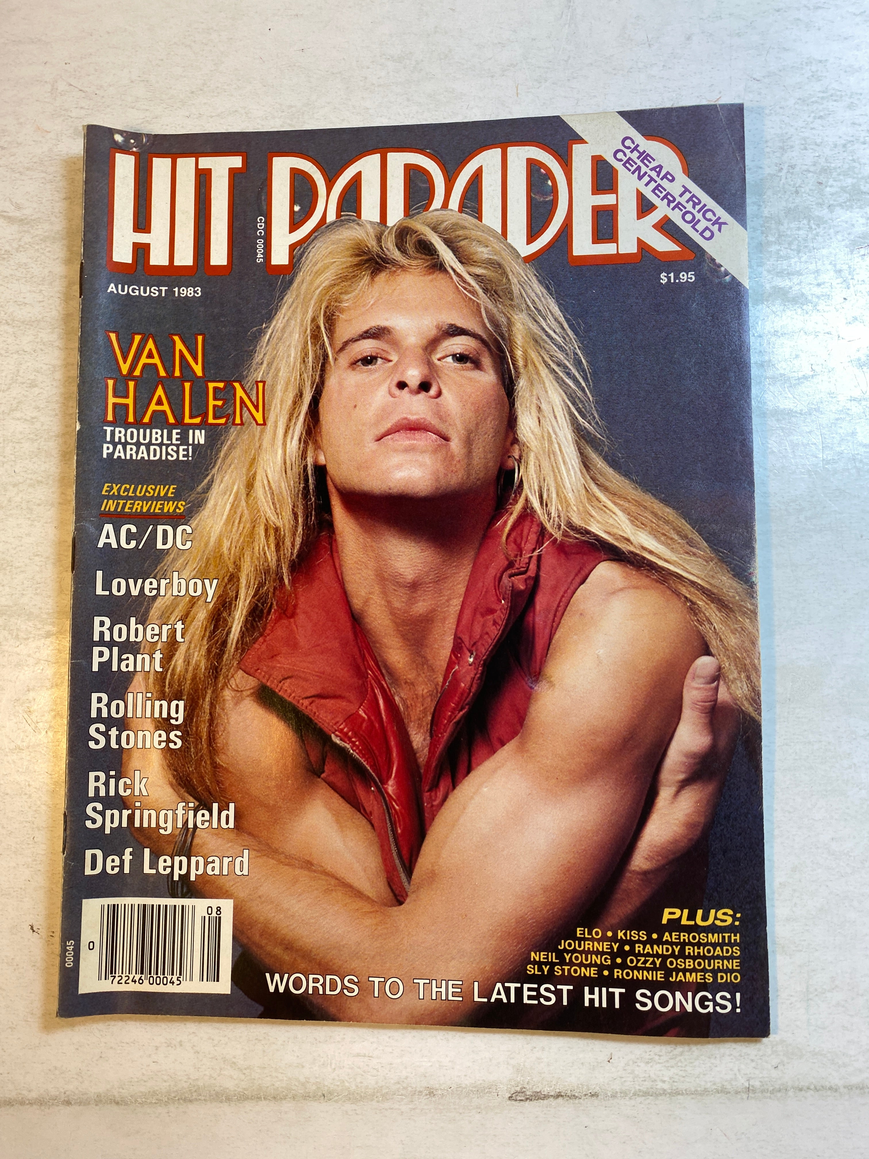 Hit Parader Magazine August 1983 David Lee Roth