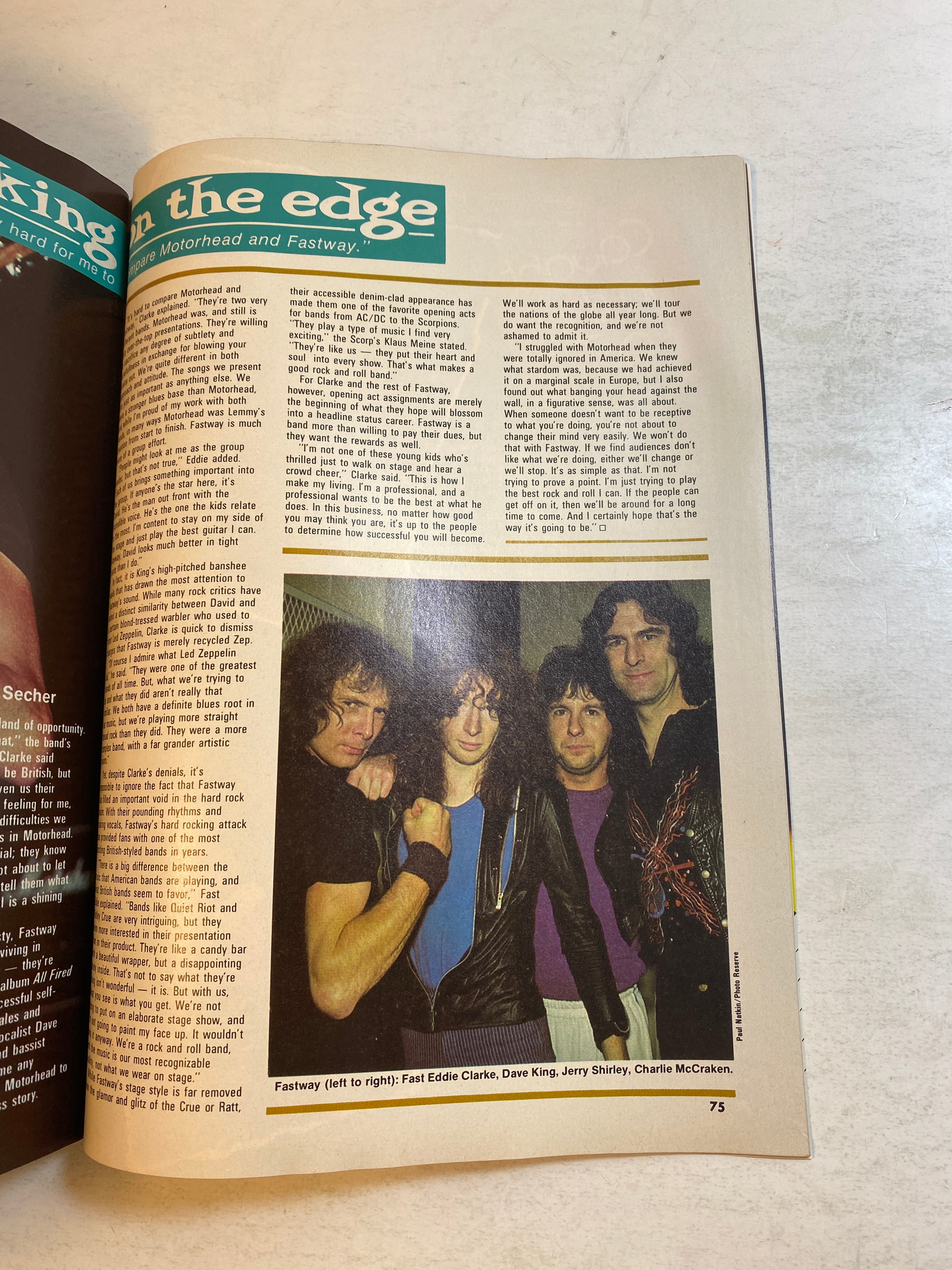 Hit Parader Magazine February 1985 Kiss