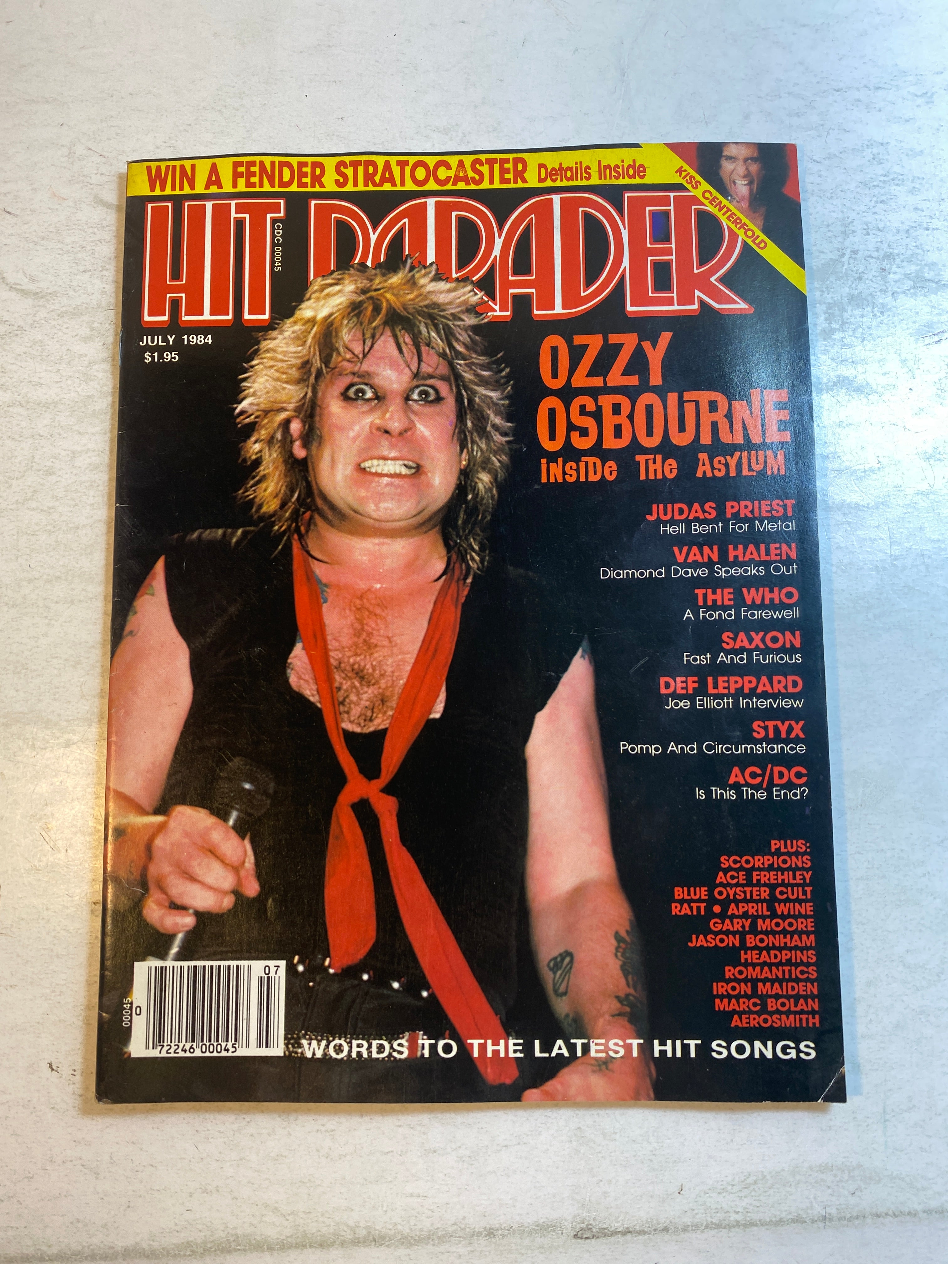 Hit Parader Magazine July 1984 Ozzy Osbourne