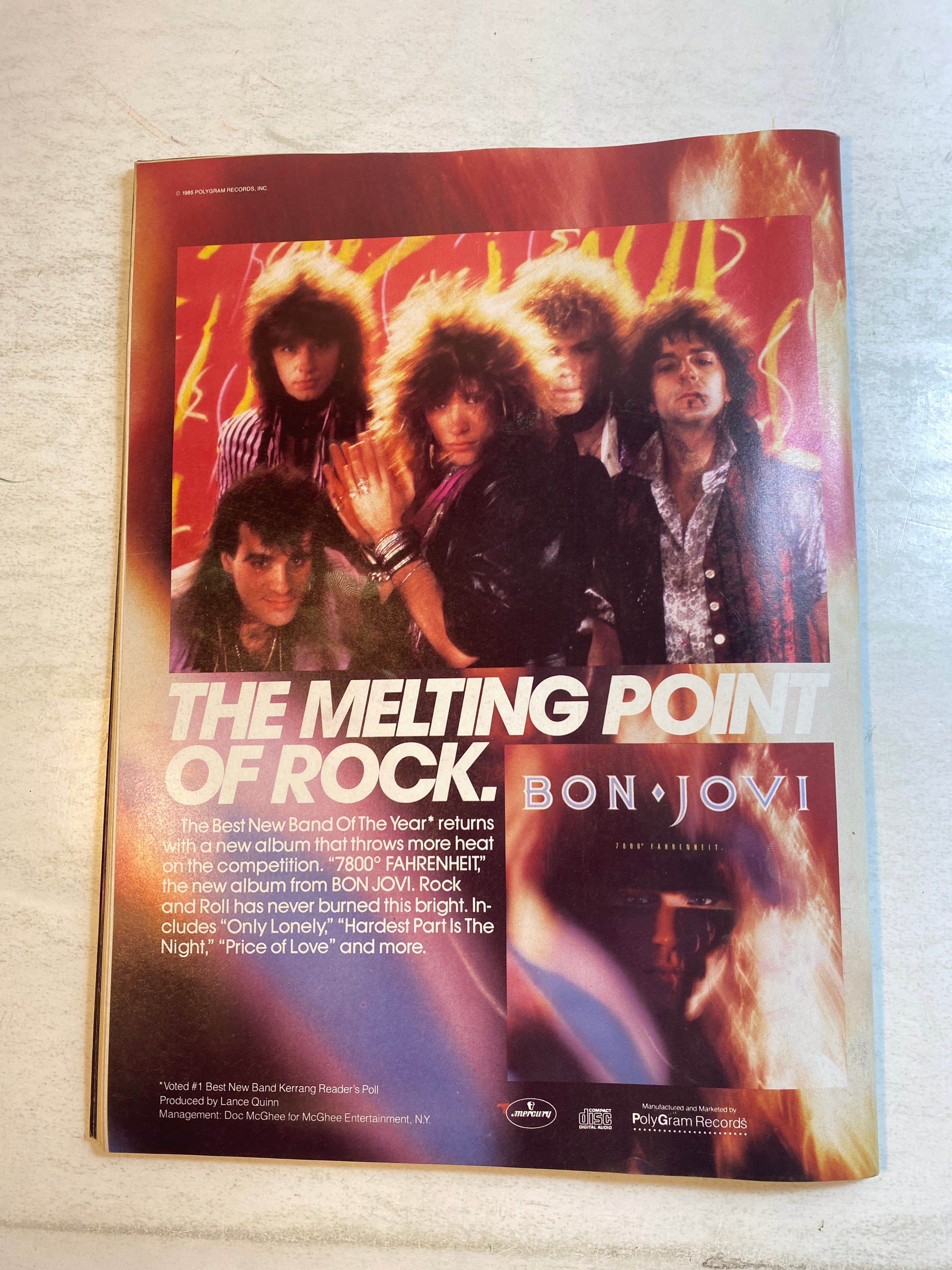 Hit Parader Magazine July 1985 Ozzy Osbourne