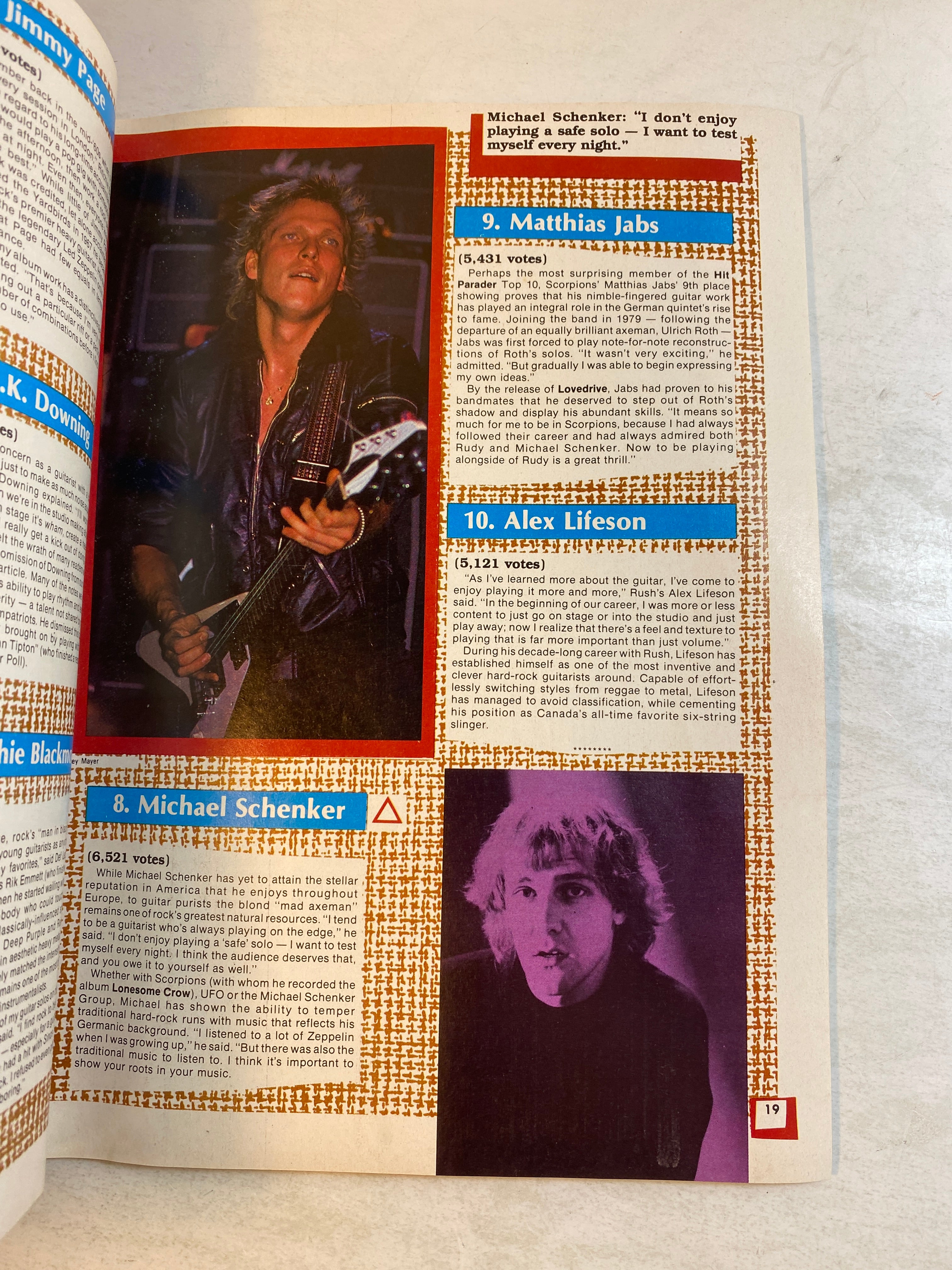 Hit Parader Magazine June 1983 Angus Young AC/DC