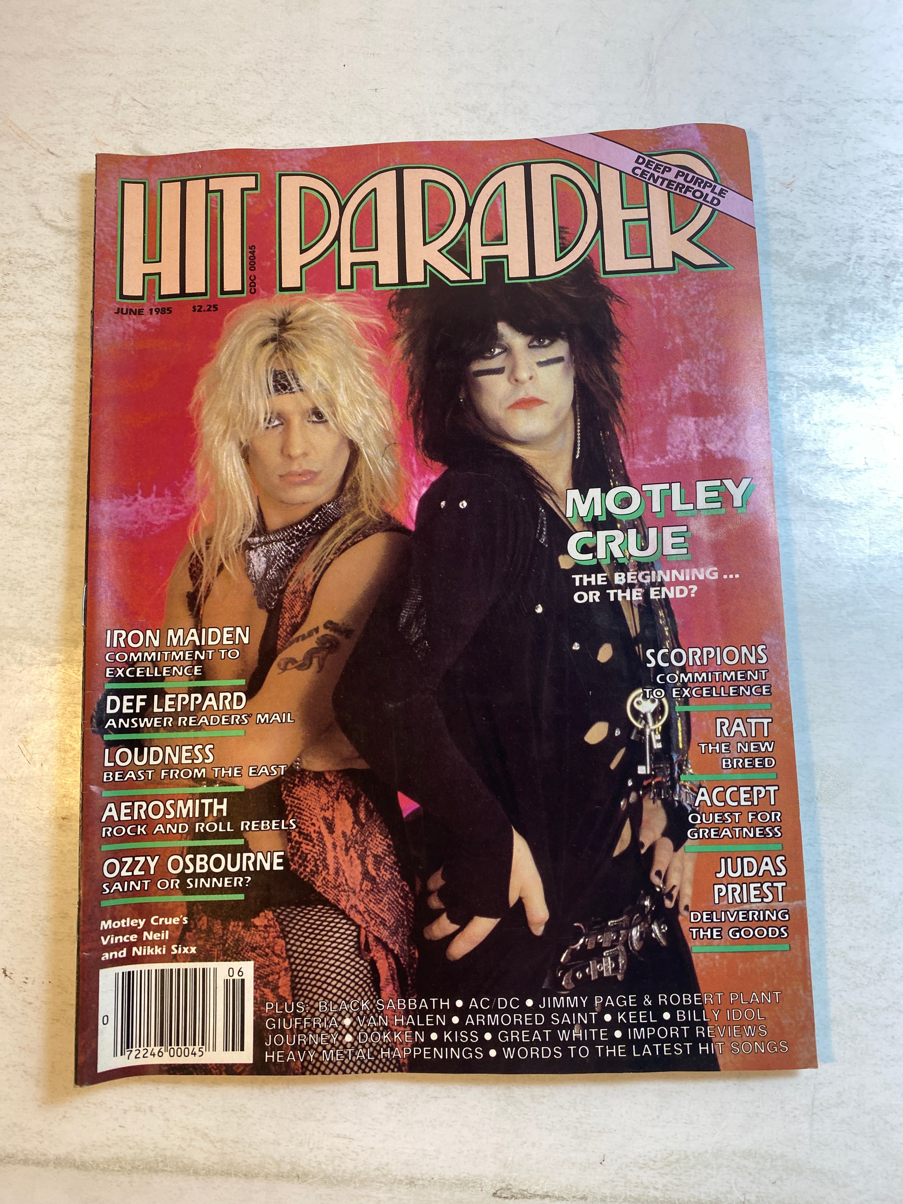 Hit Parader Magazine June 1985 Motley Crue