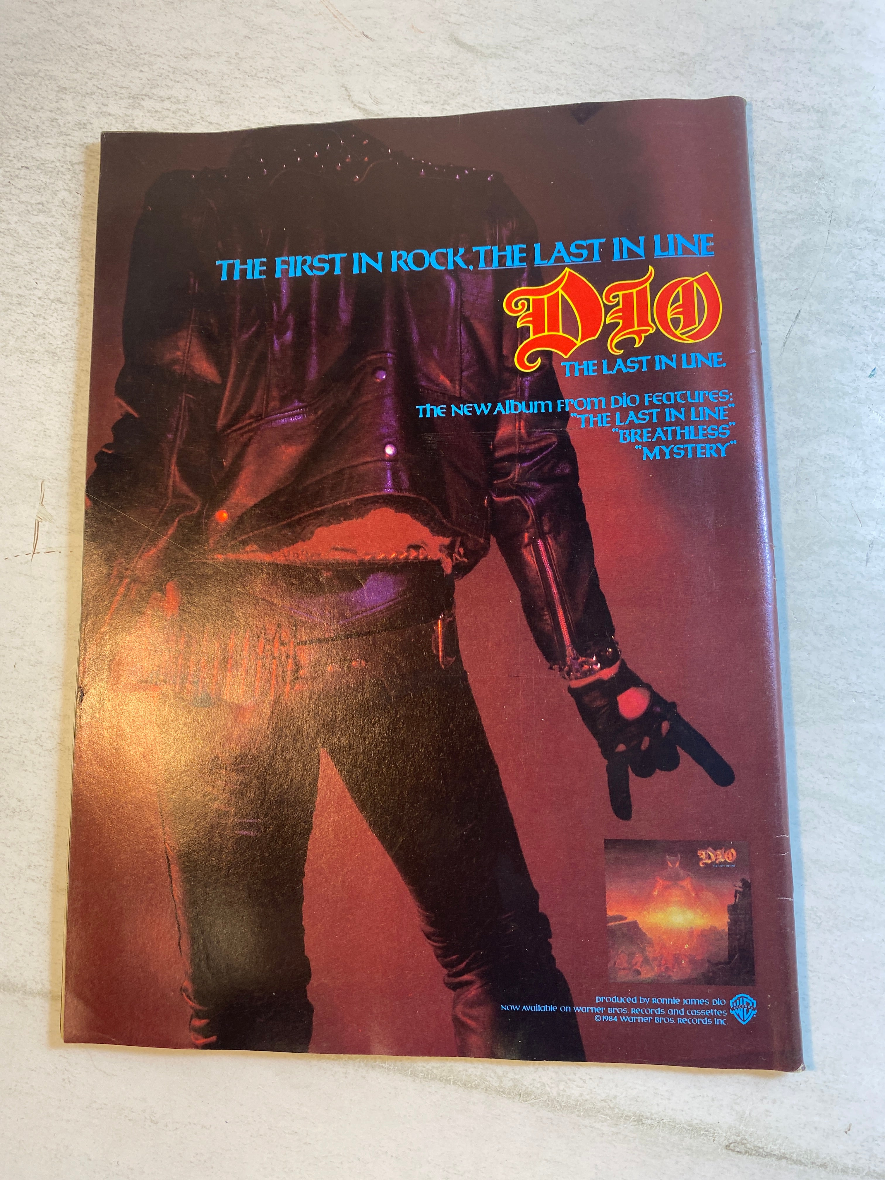 Hit Parader Magazine November 1984 Iron Maiden