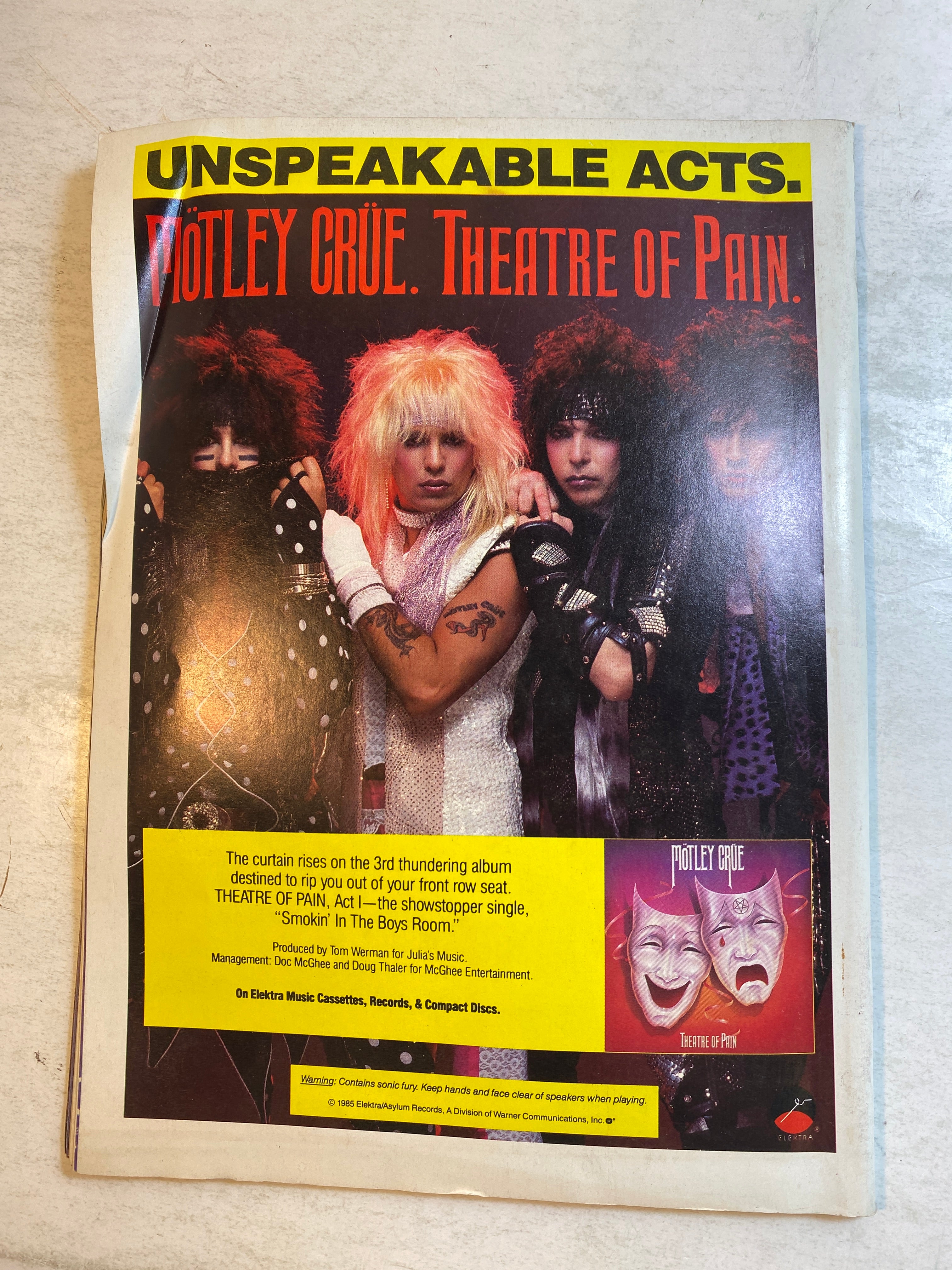 Hit Parader Magazine September 1985 Ratt
