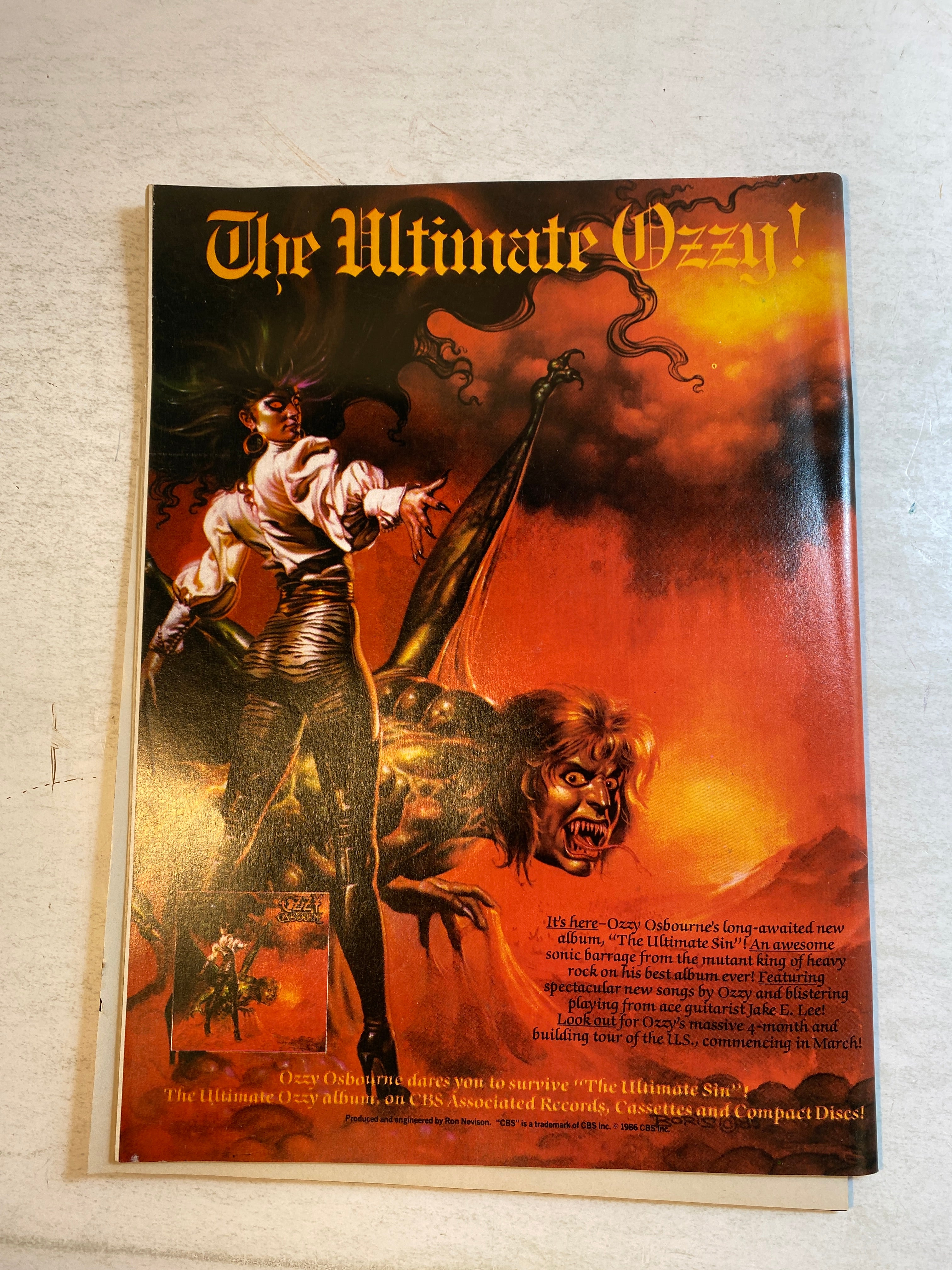 Hit Parader May 1986 Van Halen