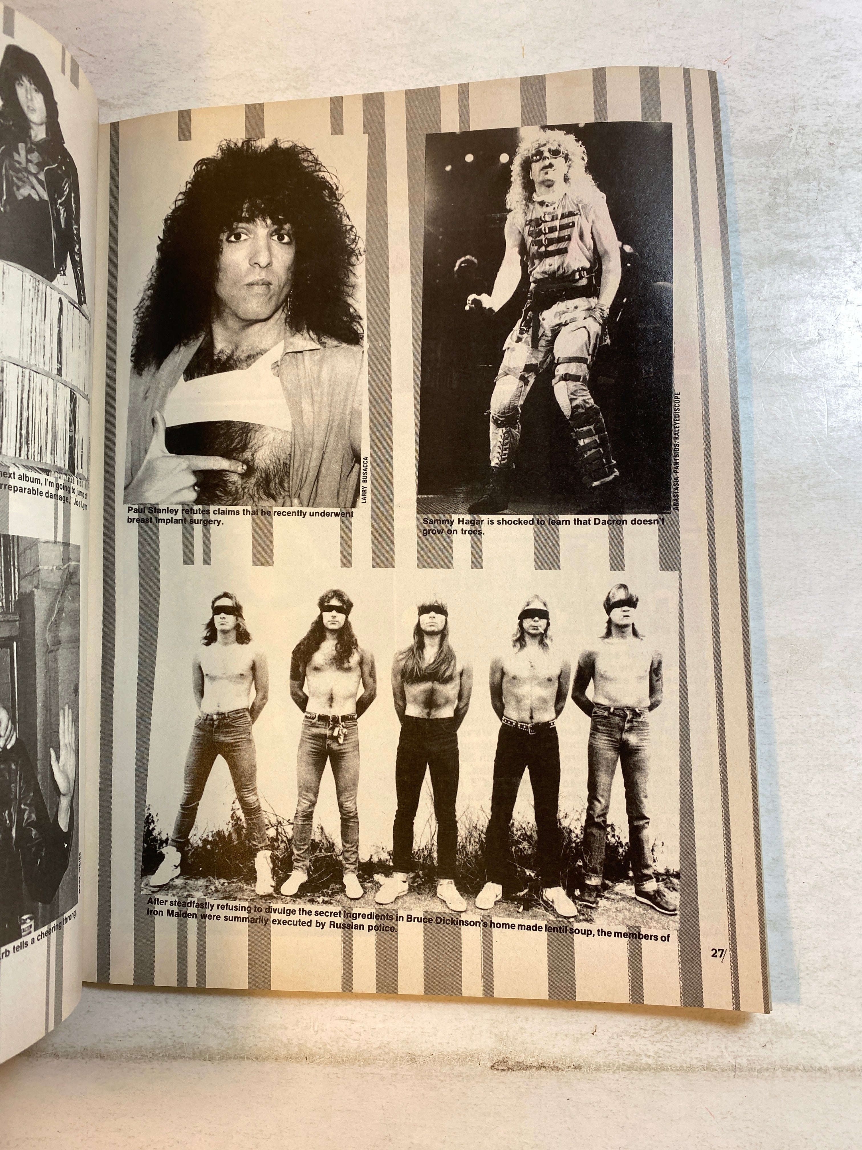 Hit Parader's Heavy Metal Hot Shots January 1986 Def Leppard Judas Priest Ratt