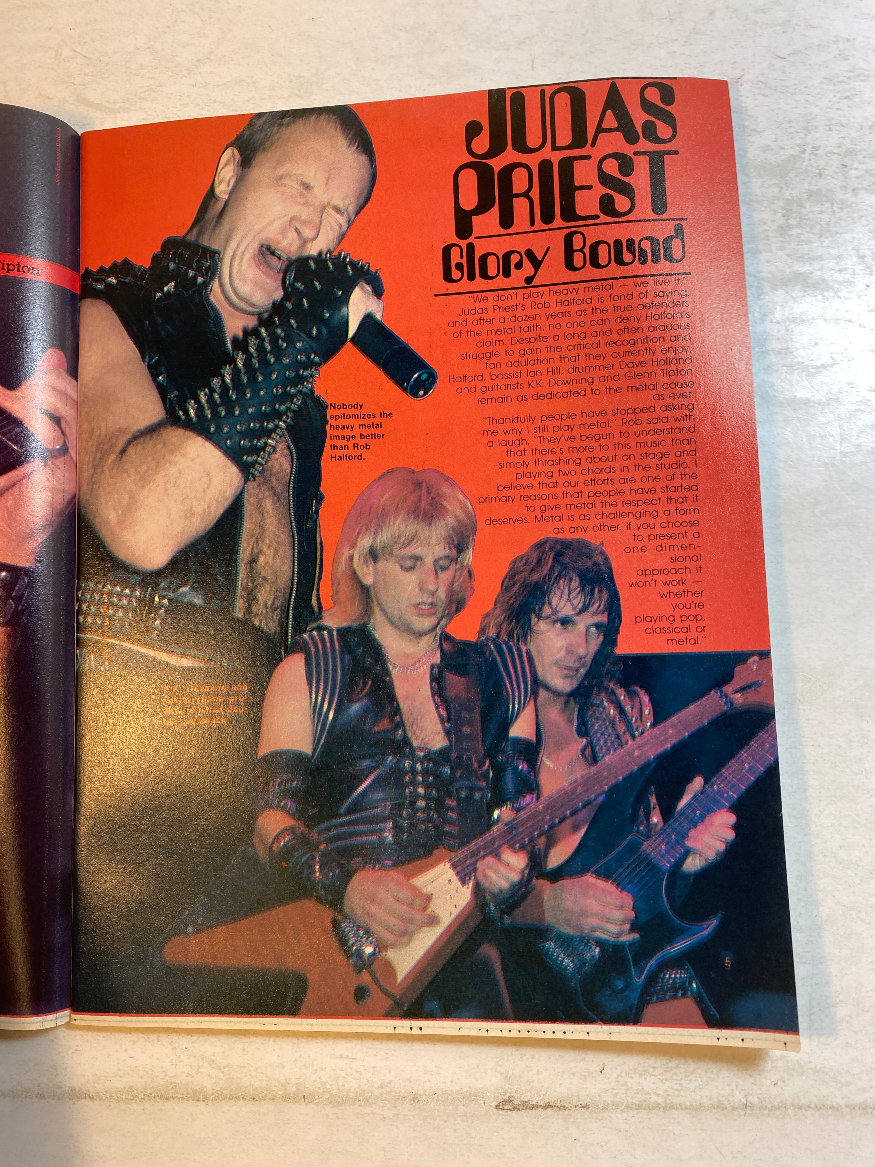 Hit Parader's Heavy Metal Hot Shots January 1986 Def Leppard Judas Priest Ratt