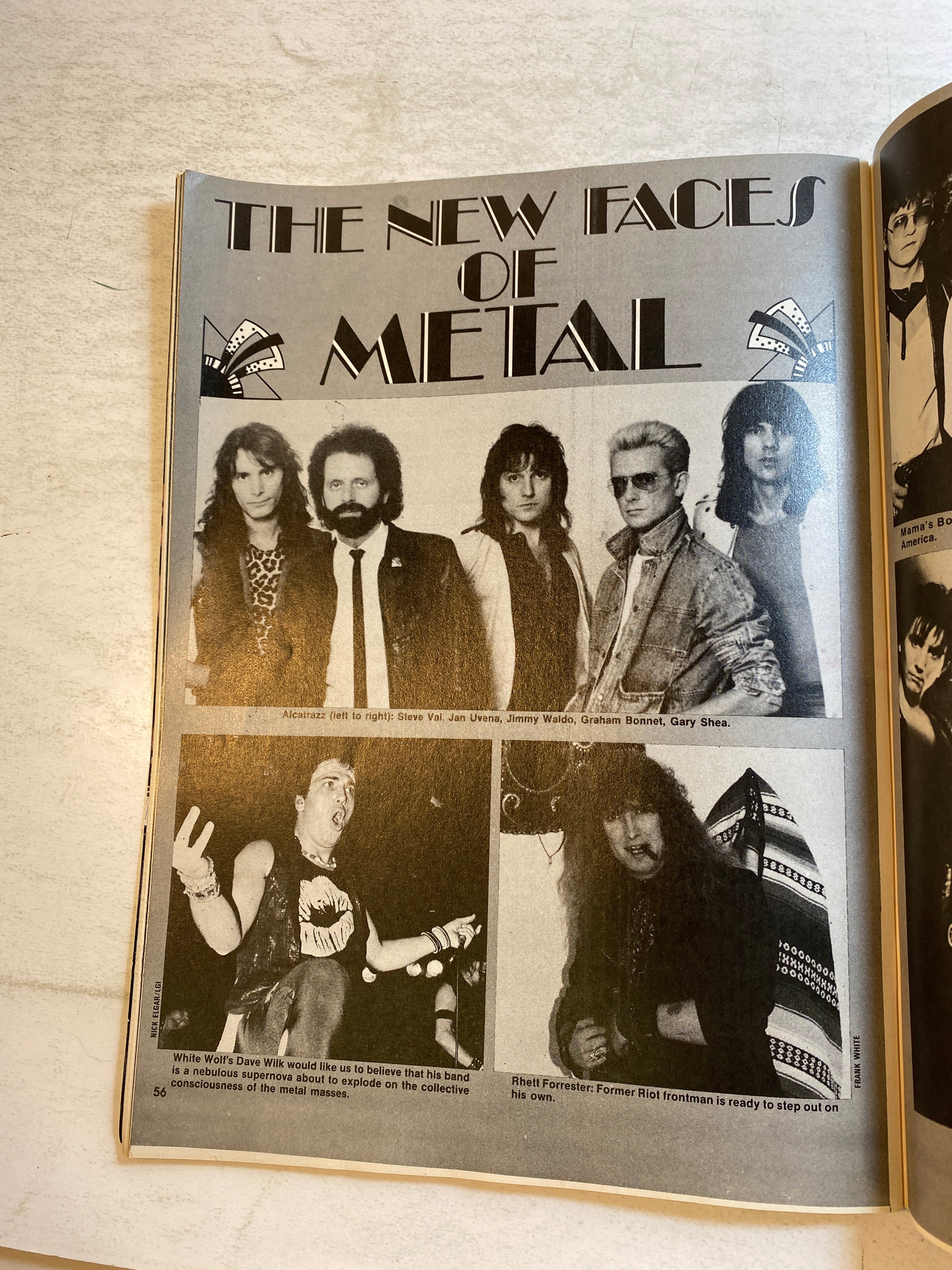 Hit Parader's Heavy Metal Hot Shots November 1985 Scorpions Ratt Ozzy