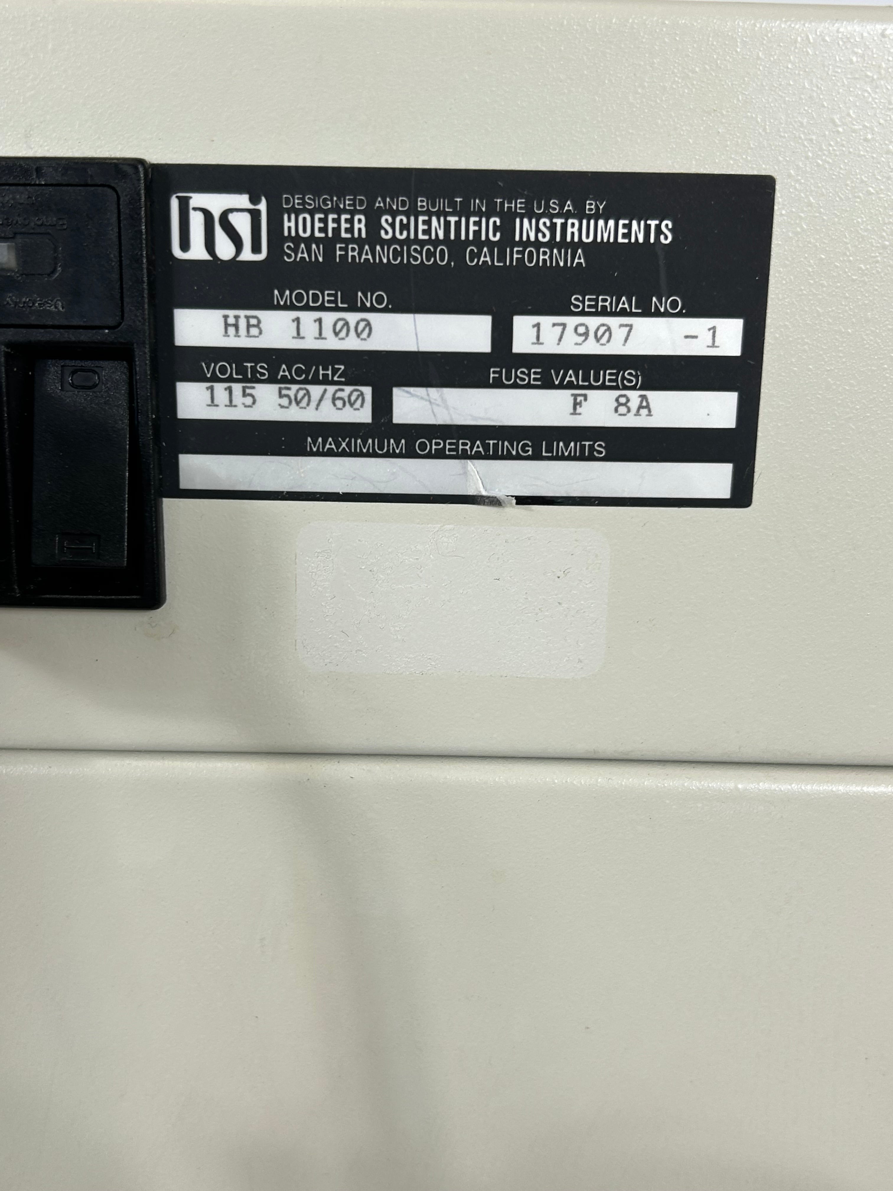 Hoefer Red Roller HB-1100 Hybridization Oven