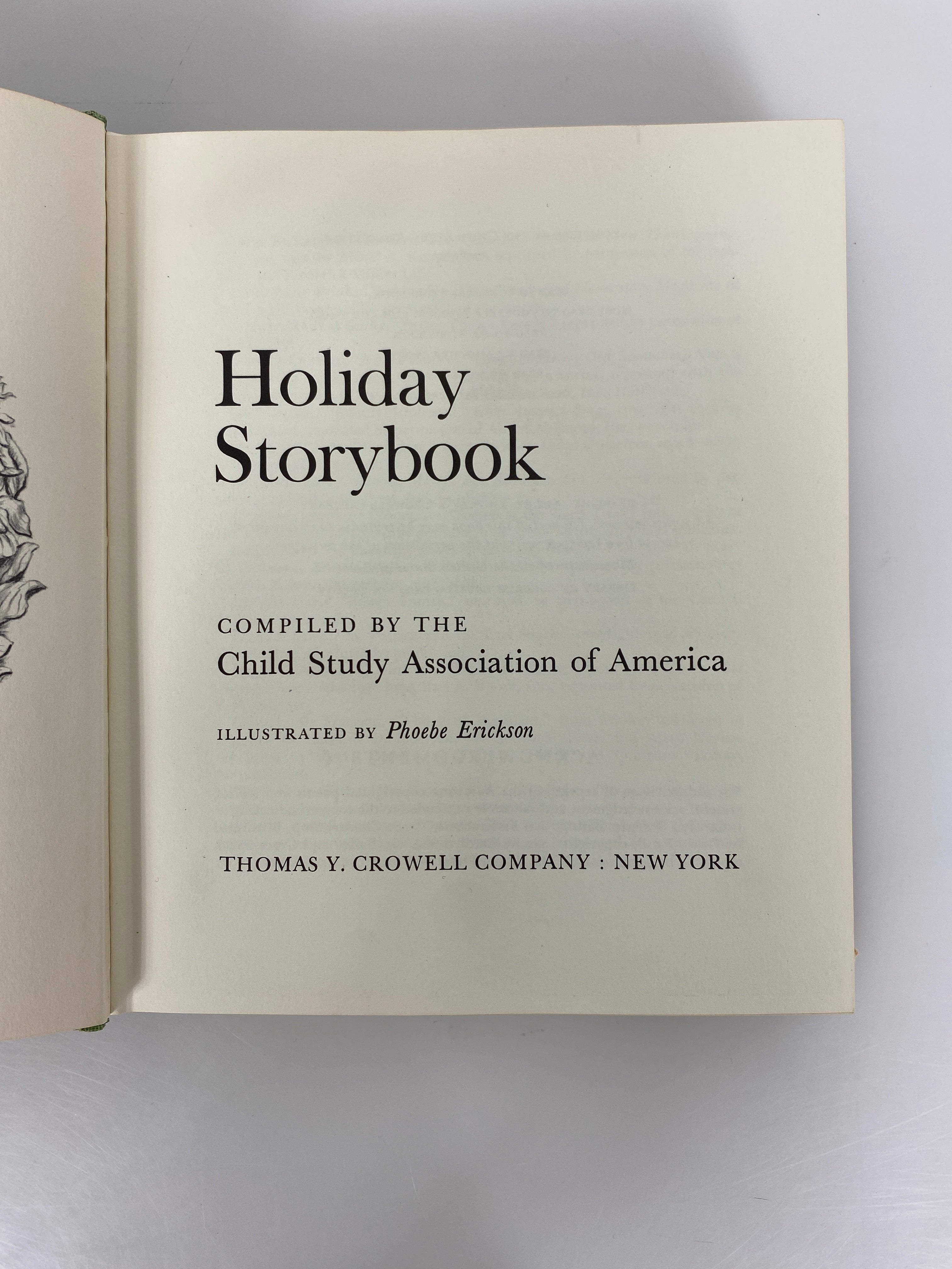 Holiday Storybook by the Child Study Association of America 1952 Vintage HC DJ
