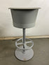 Hon Grey Stool with Light Grey Upholstery