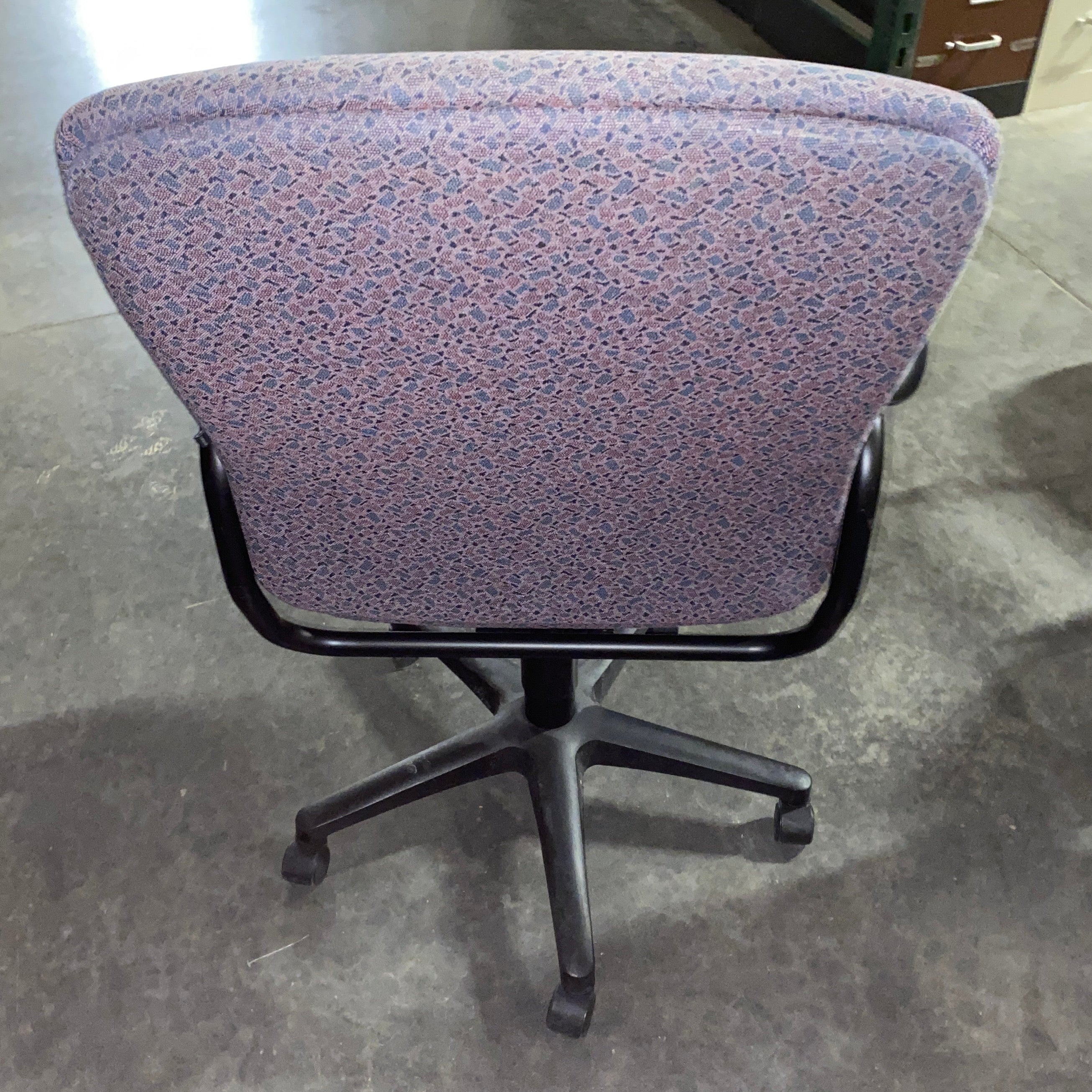 Hon Upholstered Purple Rolling Office Chair