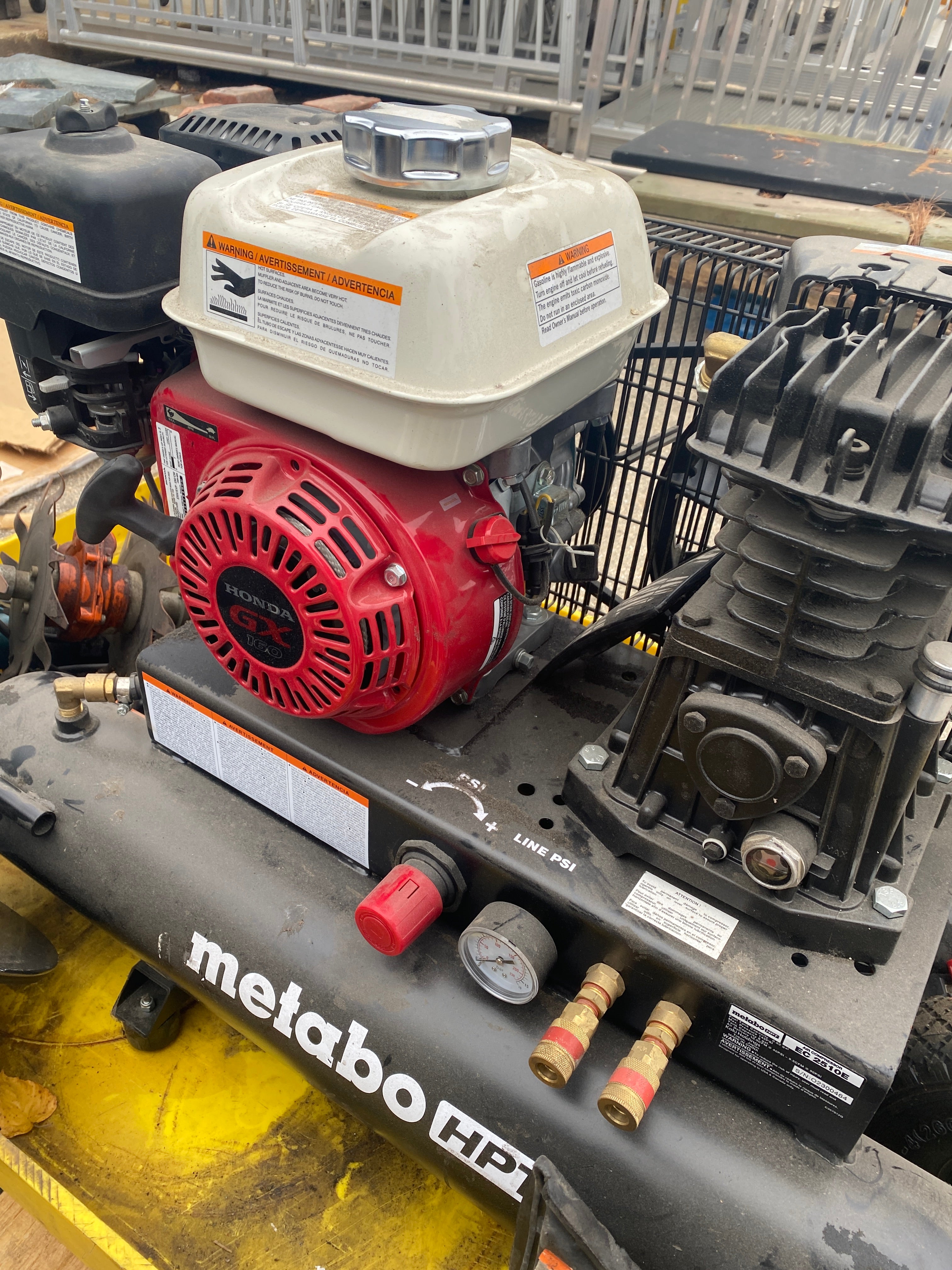Honda GX 160 Metabo HPT Air Compressor *Untested*