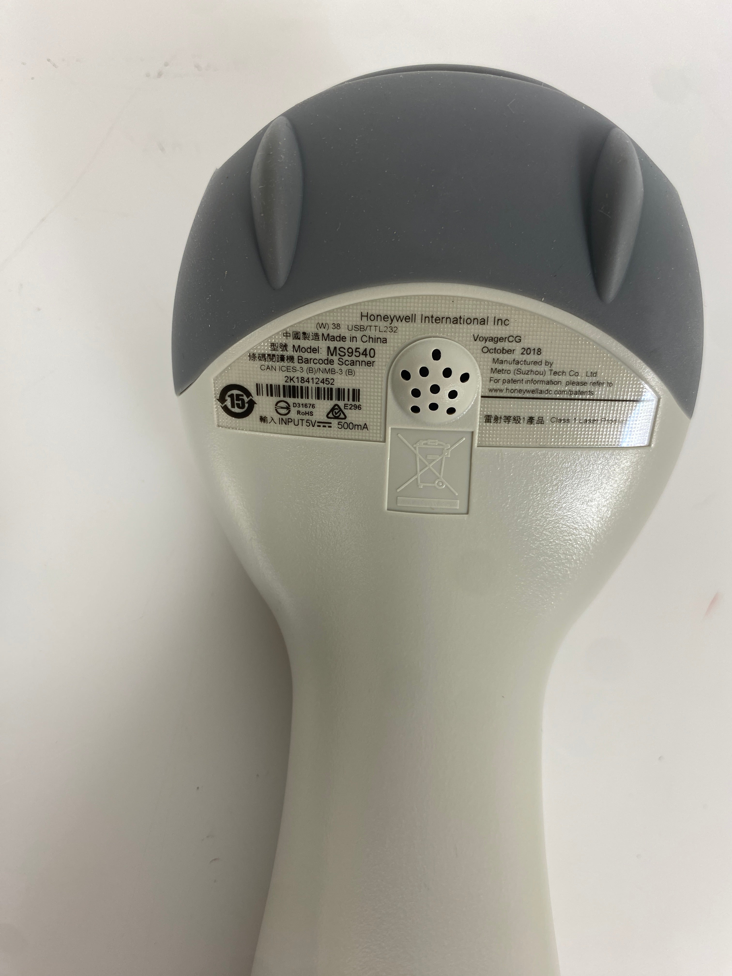 Honeywell MS9500 Series Voyager Handheld Barcode Scanner with Stand