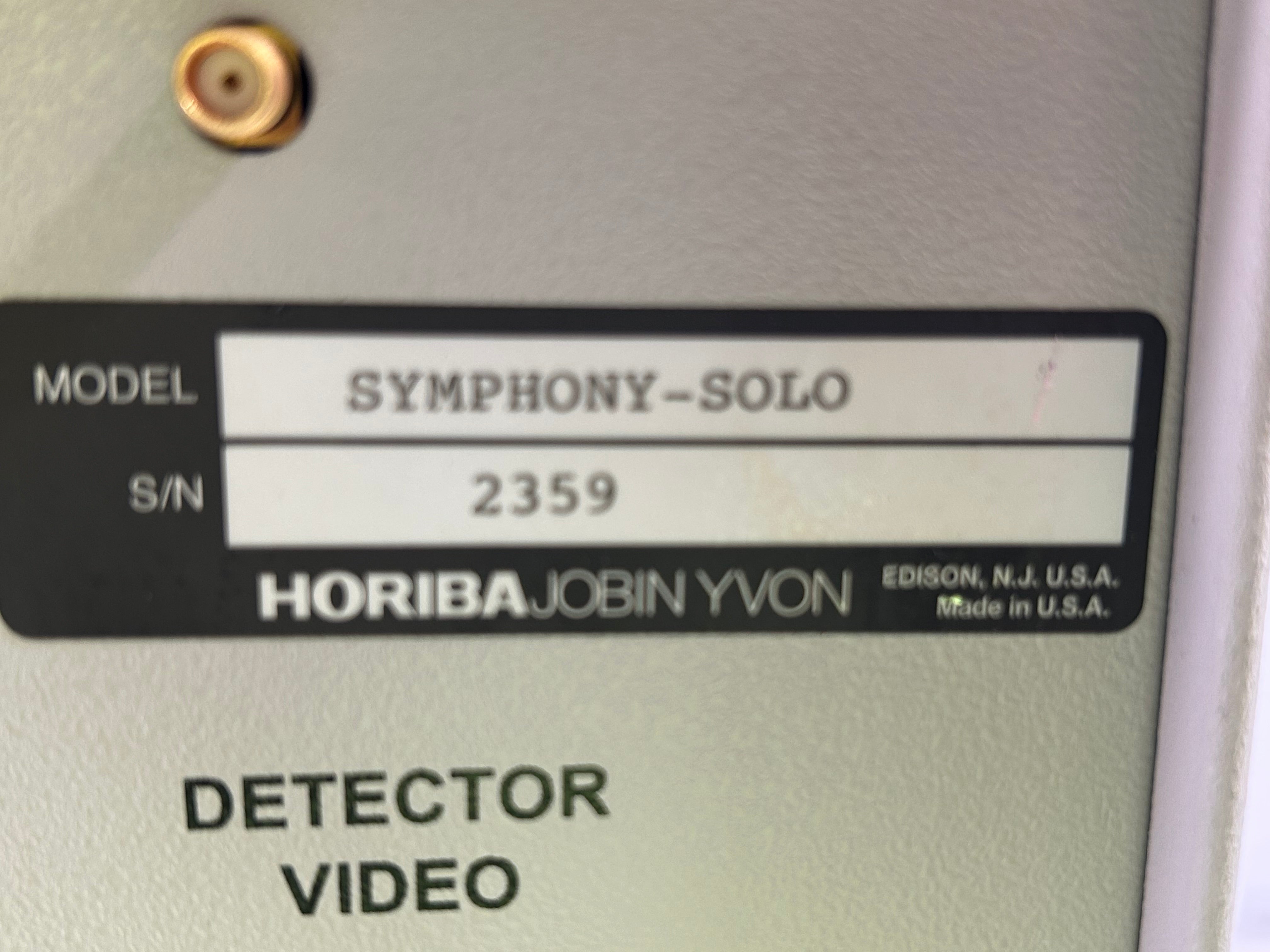 Horiba Symphony Cryogenic Open-Electrode CCD Detector with Controller *Untested*
