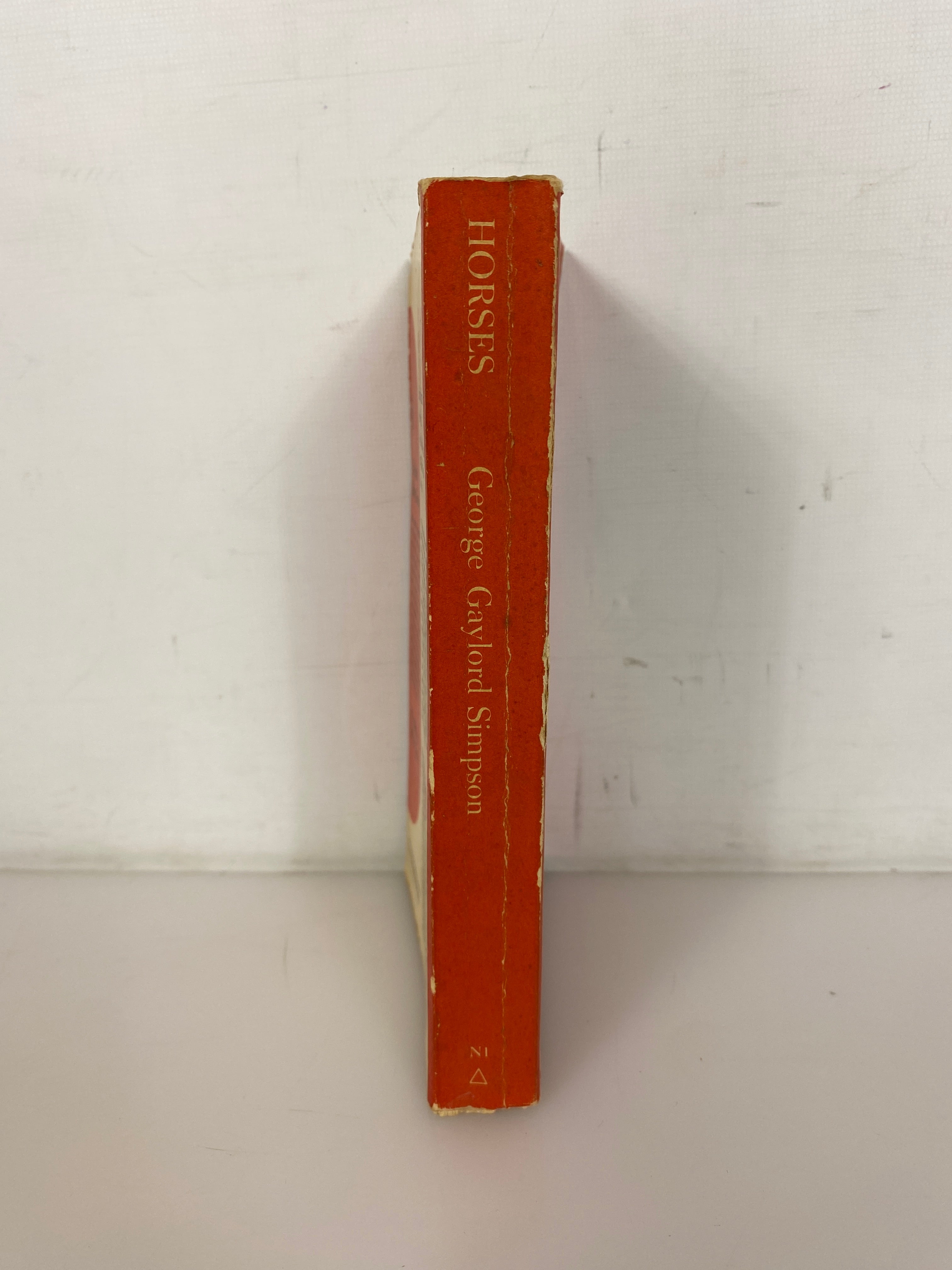 Horses by George Gaylord Simpson 1961 Doubleday Anchor PB