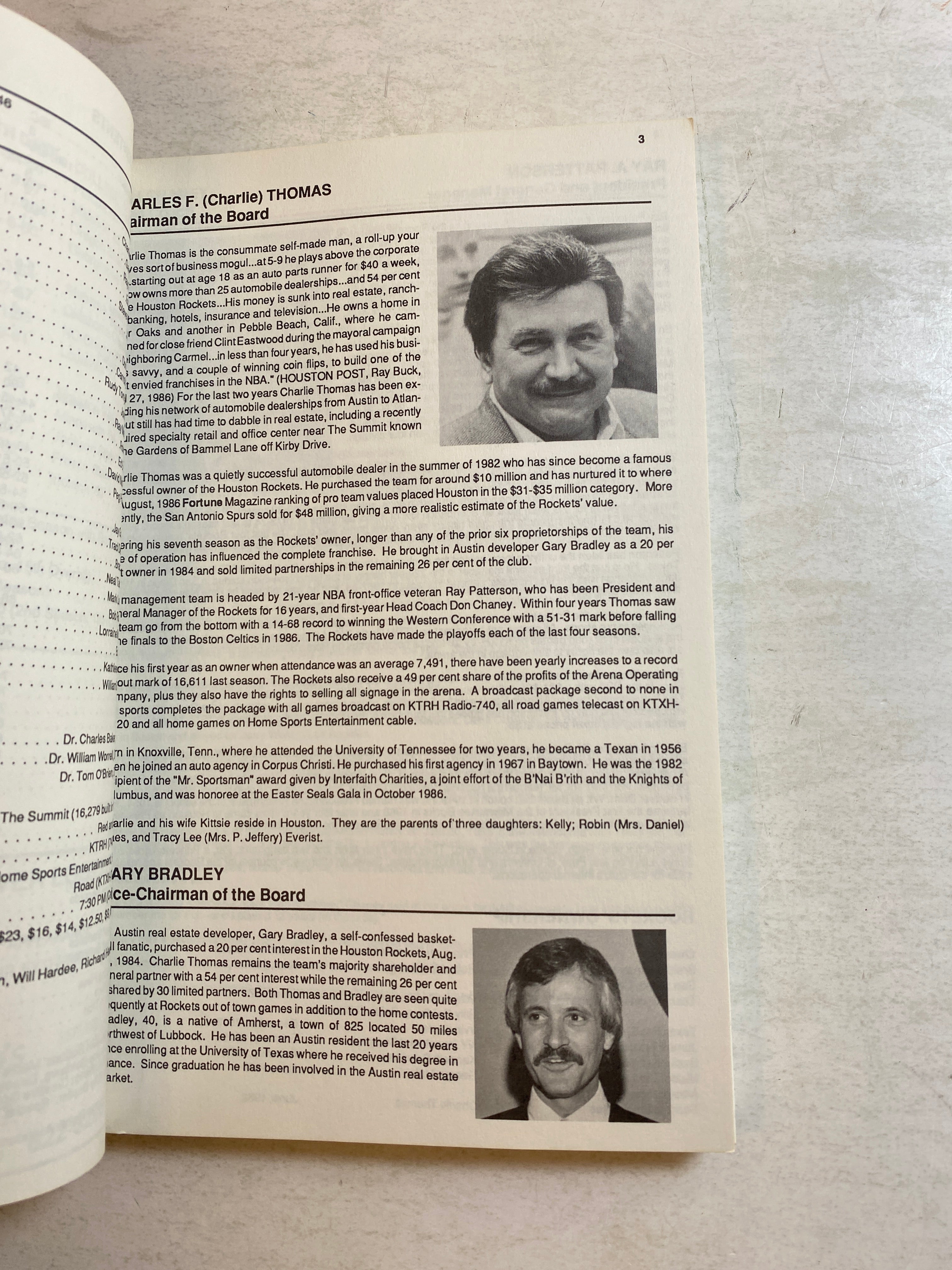 Houston Rockets NBA Media Guide 1988-1989